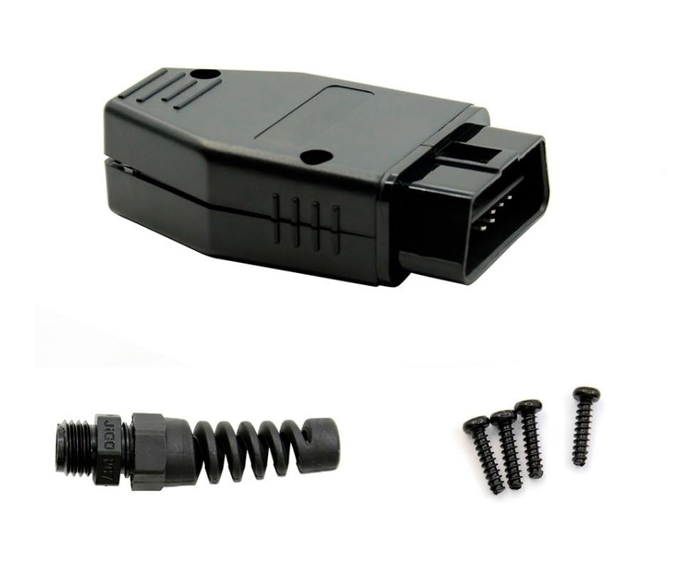Conector OBD2 Macho para Montagem de Cabos Automotivos - Solução DIY Profissional