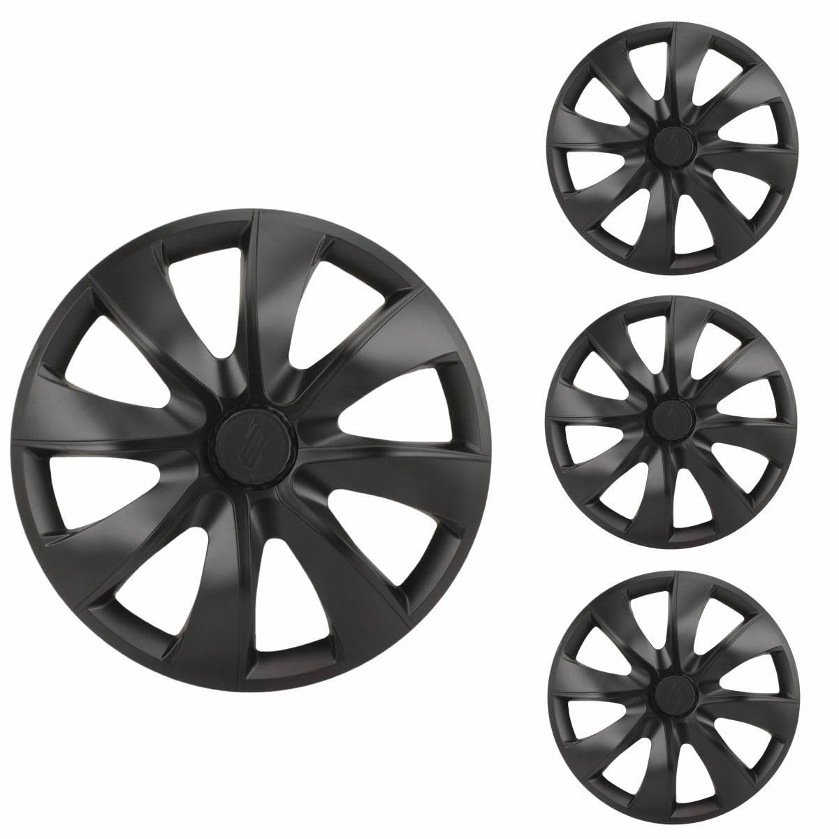 Jogo de Calotas Aro 14 Prime Fosc Black Universal - Elitte | Design Moderno e Sofisticado