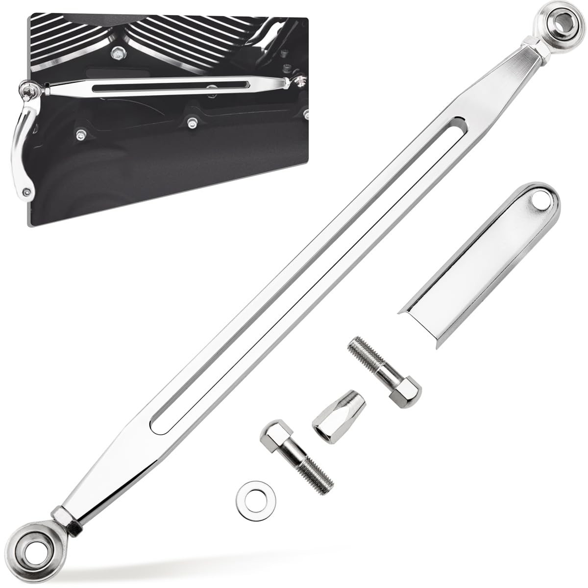 Alavanca de Câmbio Cromada para Harley Davidson: Suavidade e Estilo para Road King, Softail e Dyna (1986-2024)