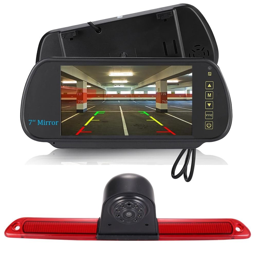 Luz de Freio com 3 Câmeras HD para VW Crafter/Mercedes Sprinter: Segurança e Visão Noturna Incomparáveis