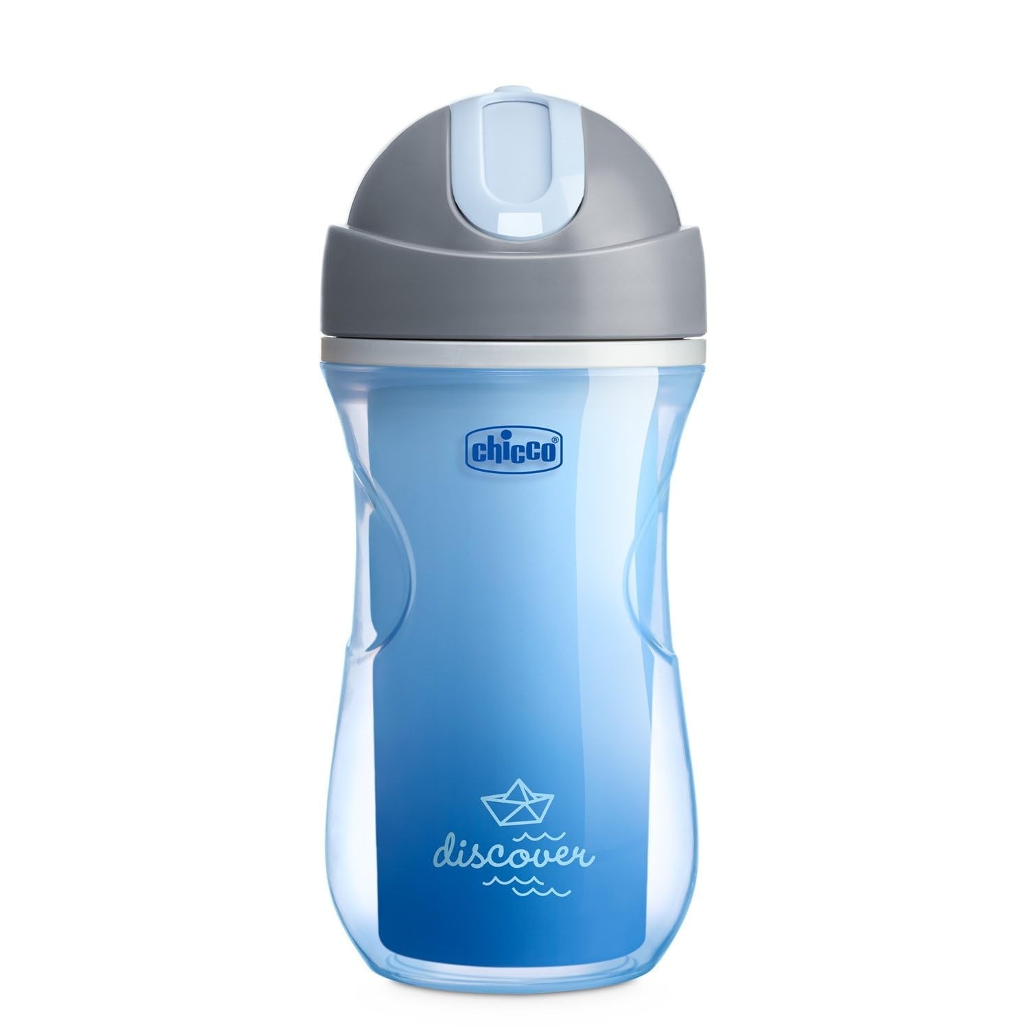 Copo Sport Cup 14M+ Azul com Canudo Flexível - Chicco