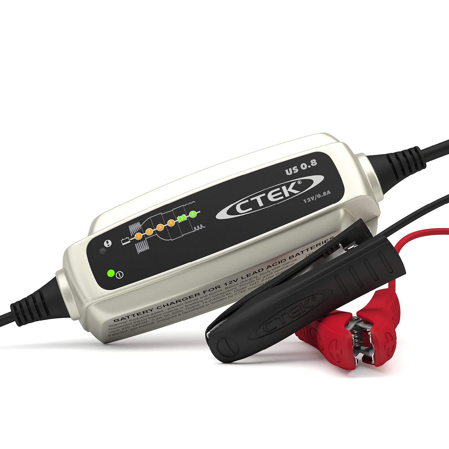 Carregador de Bateria CTEK US 0.8 12V: Inteligente, Seguro e Automático para Seus Veículos
