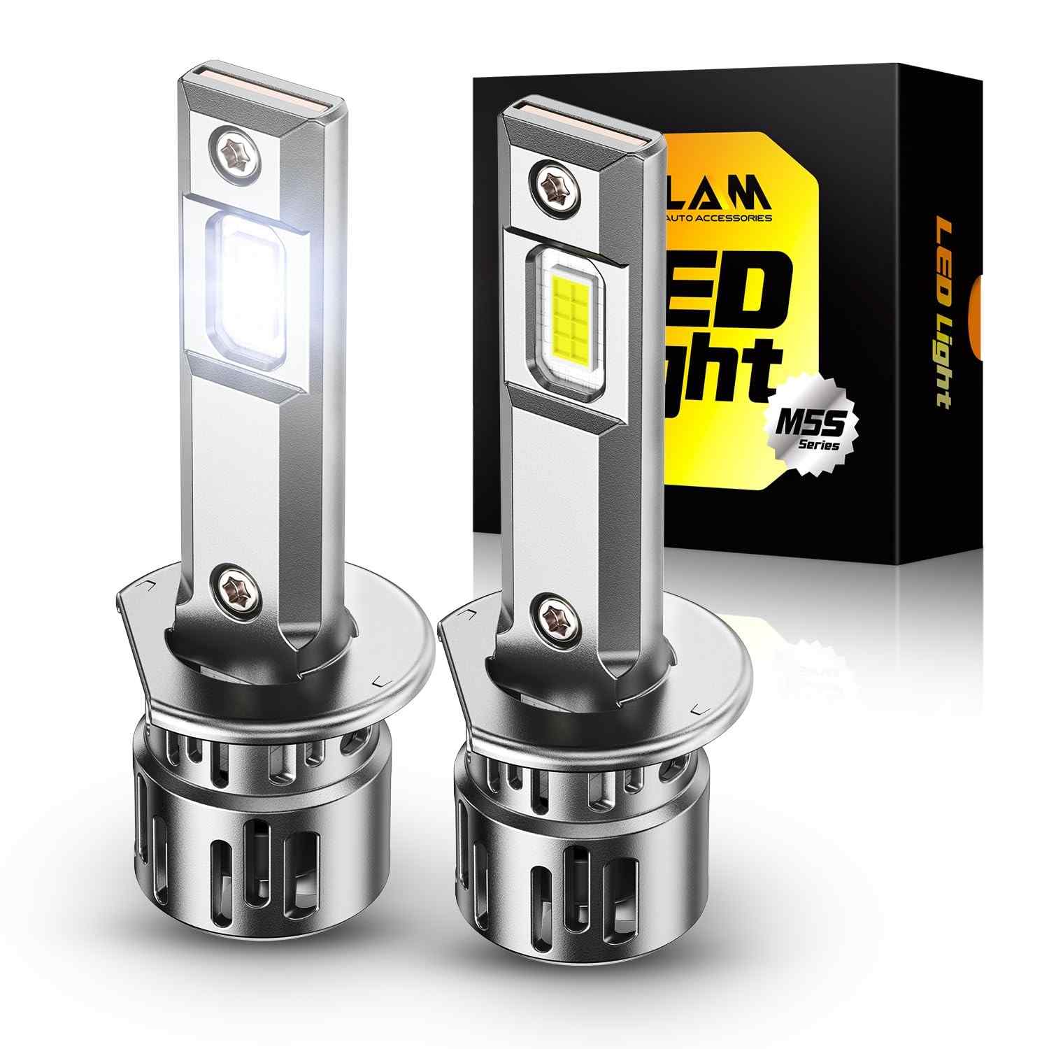 OXILAM Lâmpada H1 40000LM 60W: Iluminação Ultra-Brilhante e Instalação Rápida para Seu Carro
