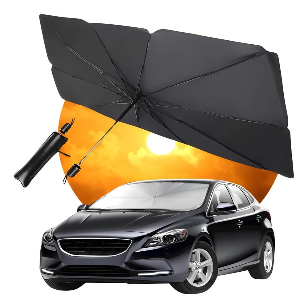 Protetor de Para-brisa Retrátil 1,30x80cm: Proteção UV e Térmica para Seu Carro