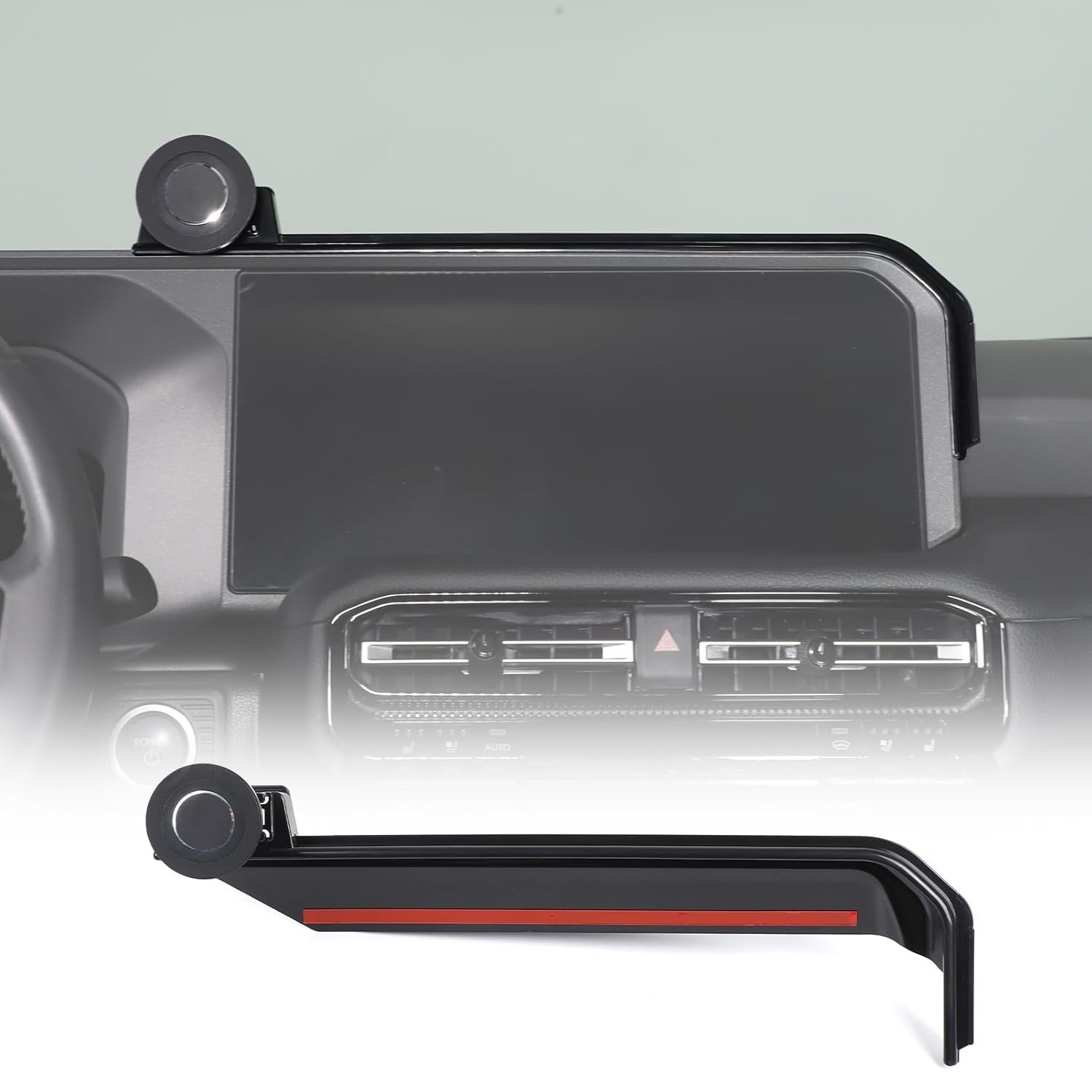 Suporte de Celular para Console Central Toyota Land Cruiser 250 Prado 2024 2025+ | Navegação Segura e Estilosa