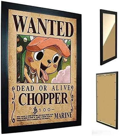 Quadro Decorativo Chopper One Piece com Caneca - Coleção Completa de Fãs
