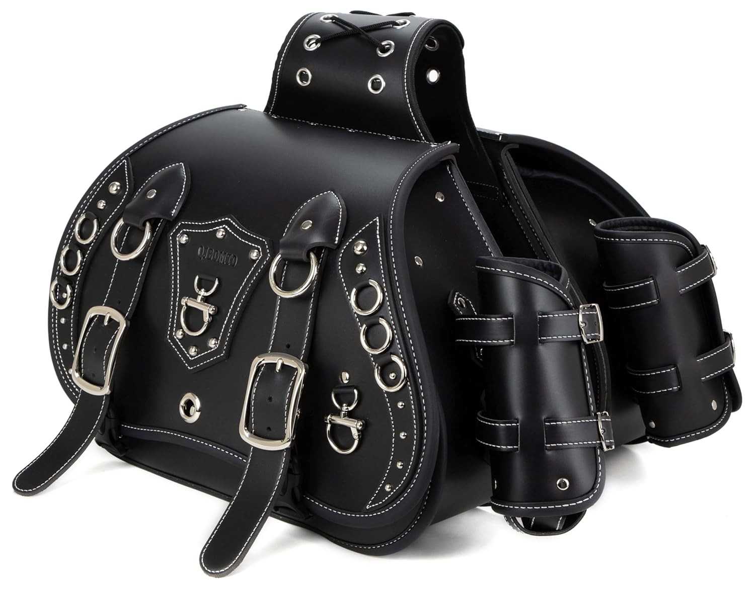 Alforjes de Couro Moto Premium: Impermeáveis, Duráveis e com Porta-Copos Universal