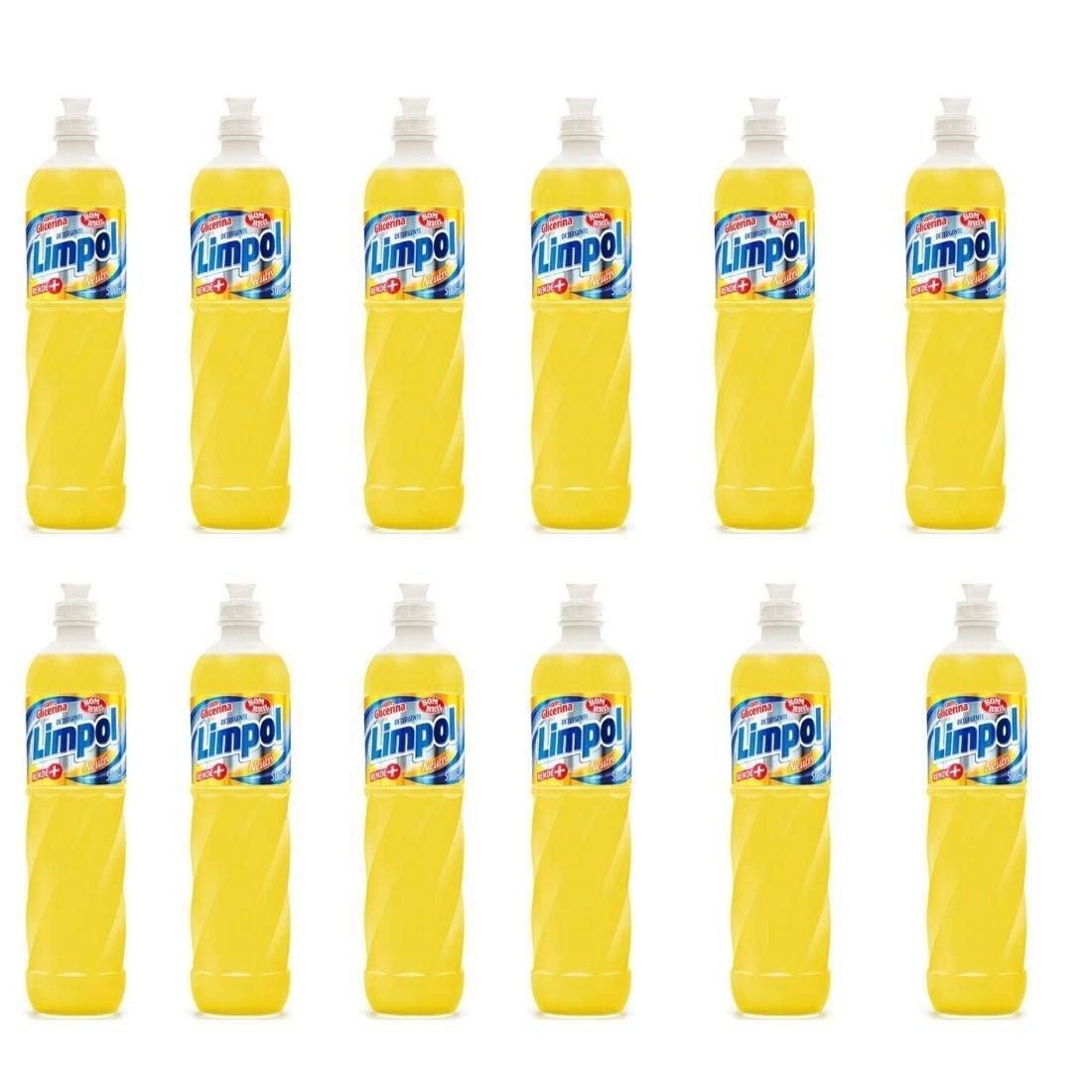 Kit com 12 Detergentes Limpol Neutro 500ml - Biodegradável e Ecológico