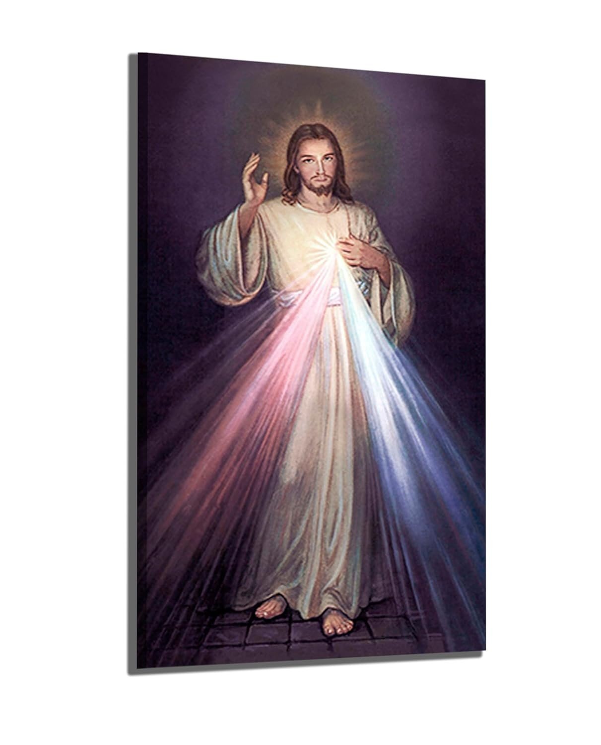 Quadro Decorativo em Canvas com Imagem de Jesus Cristo - 60x40cm | Decore com Fé e Estilo