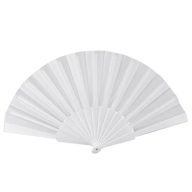 Leque de Mão Compacto Branco - Refresque-se com Estilo e Sustentabilidade