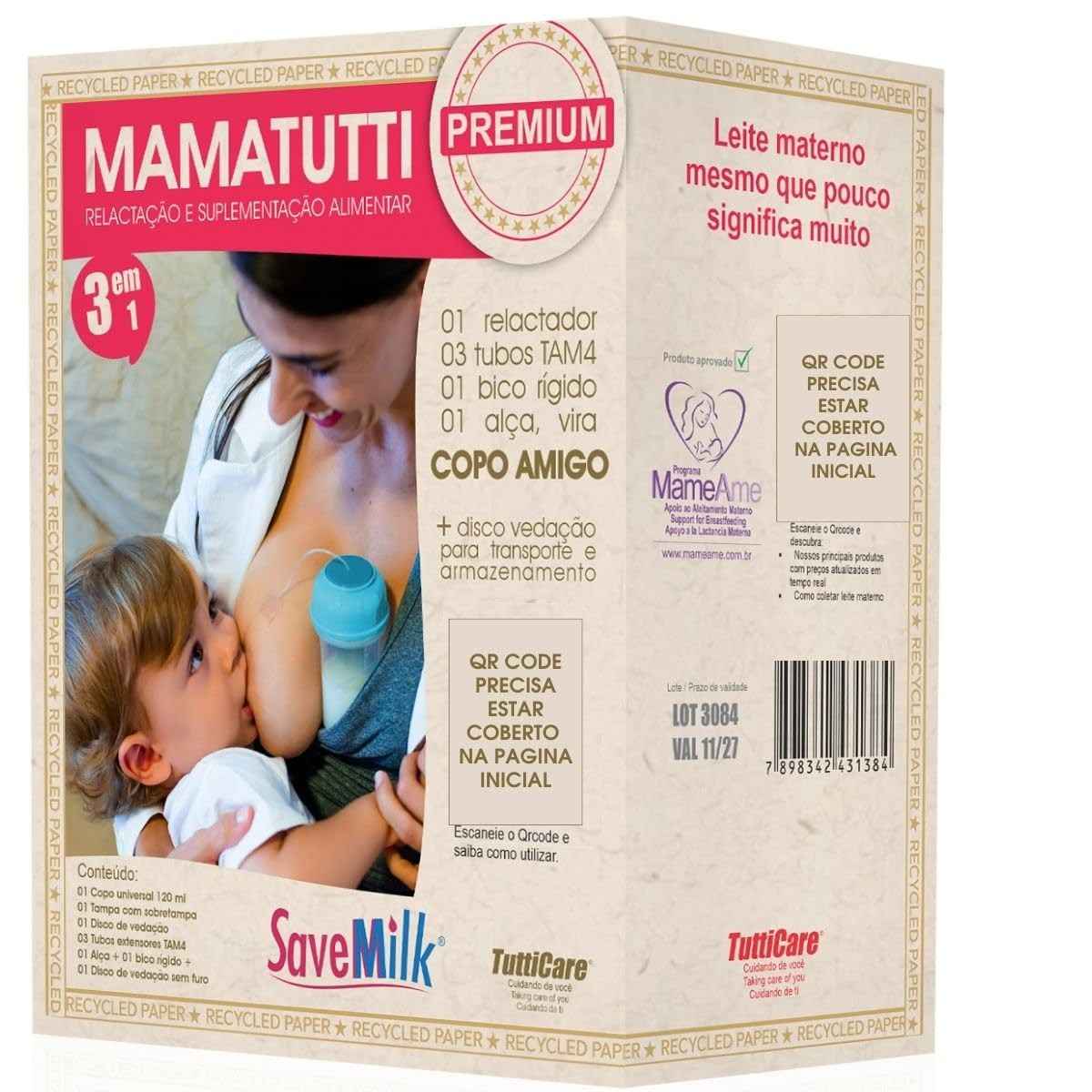 Relactador Premium 3 em 1 - Kit Completo para Amamentação com Método SaveMilk