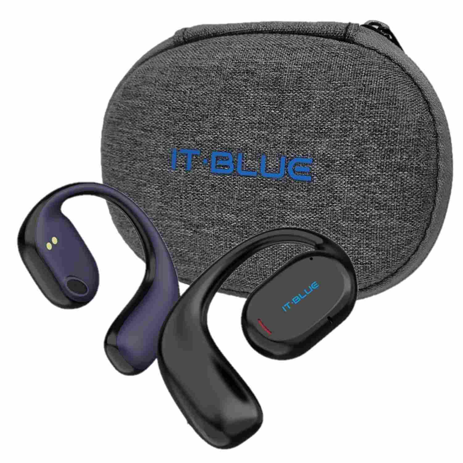 Fone de Ouvido Bluetooth 5.3 Condução Óssea: Liberdade e Segurança para seus Esportes!