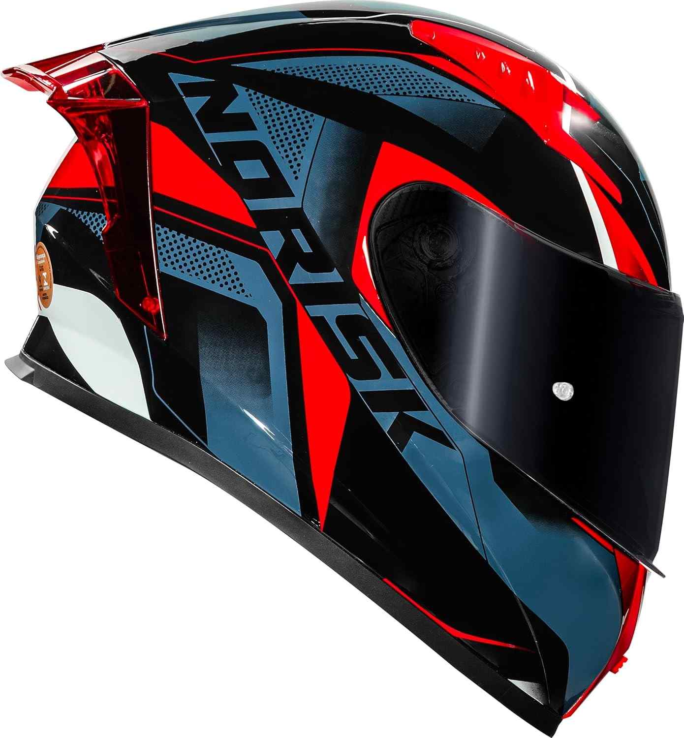 Capacete Norisk Flow Pulse Azul Masculino: Estilo, Segurança e Conforto com Viseira Extra