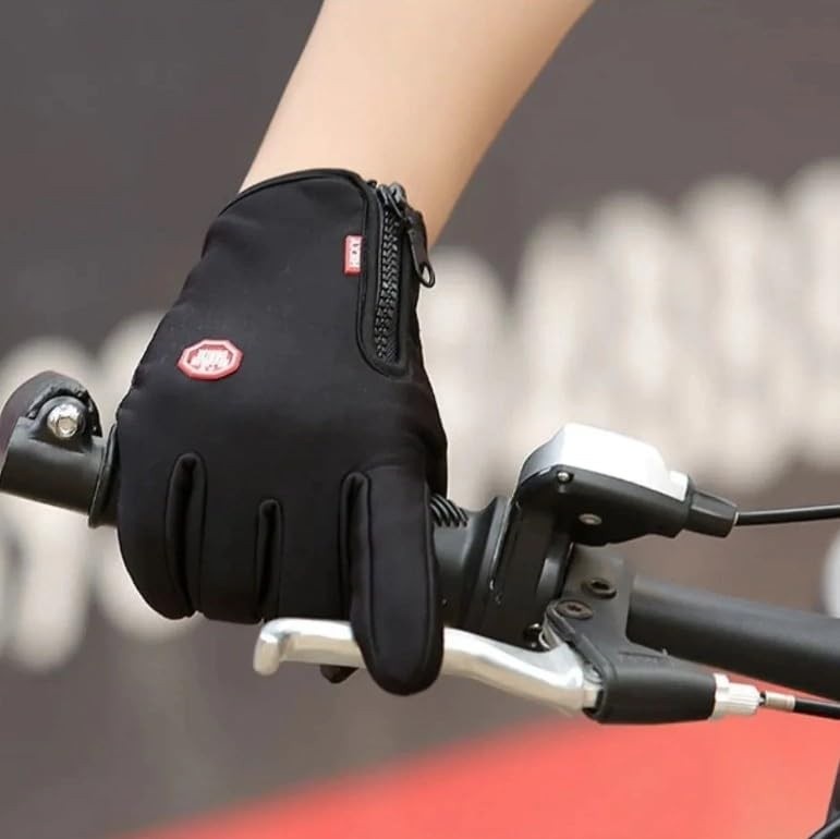 Luva Térmica Moto Touch Screen Unissex: Proteção Total contra Frio, Chuva e Vento