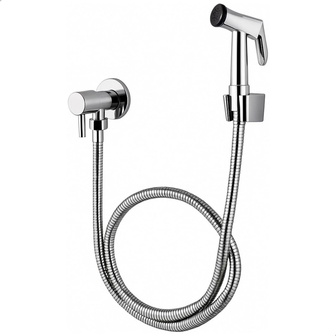 Ducha Higiênica Softinox em Metal Cromado com Acionamento 1/4 Volta - Mangueira 1,20m