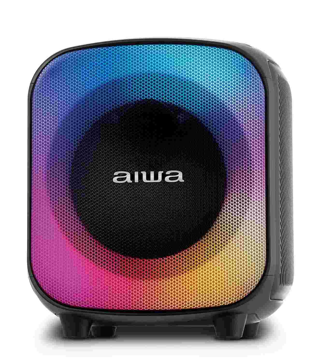 PartyBox AIWA PB-07: Som Potente 100W RMS, Bluetooth, RGB e IPX4 - A Festa na Palma da Mão!