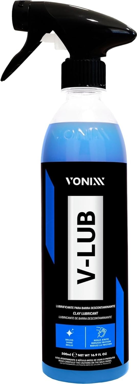 Vonixx V-Lub 500ml: Lubrificante Essencial para Descontaminação e Brilho da Pintura