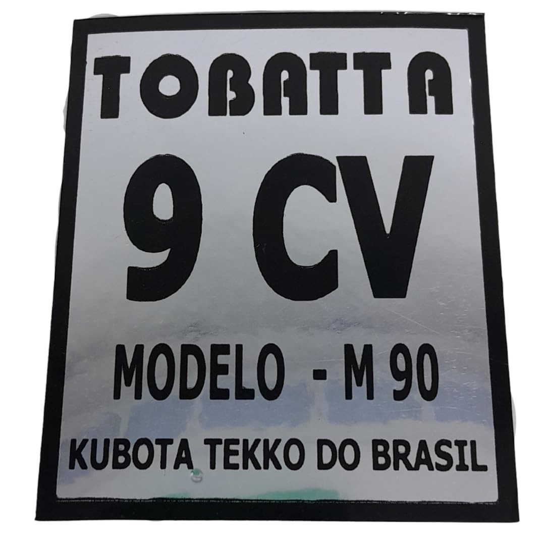 Adesivo Tobatta 9cv TR9 M90 Antigo: Restaure a Identidade da Sua Máquina!