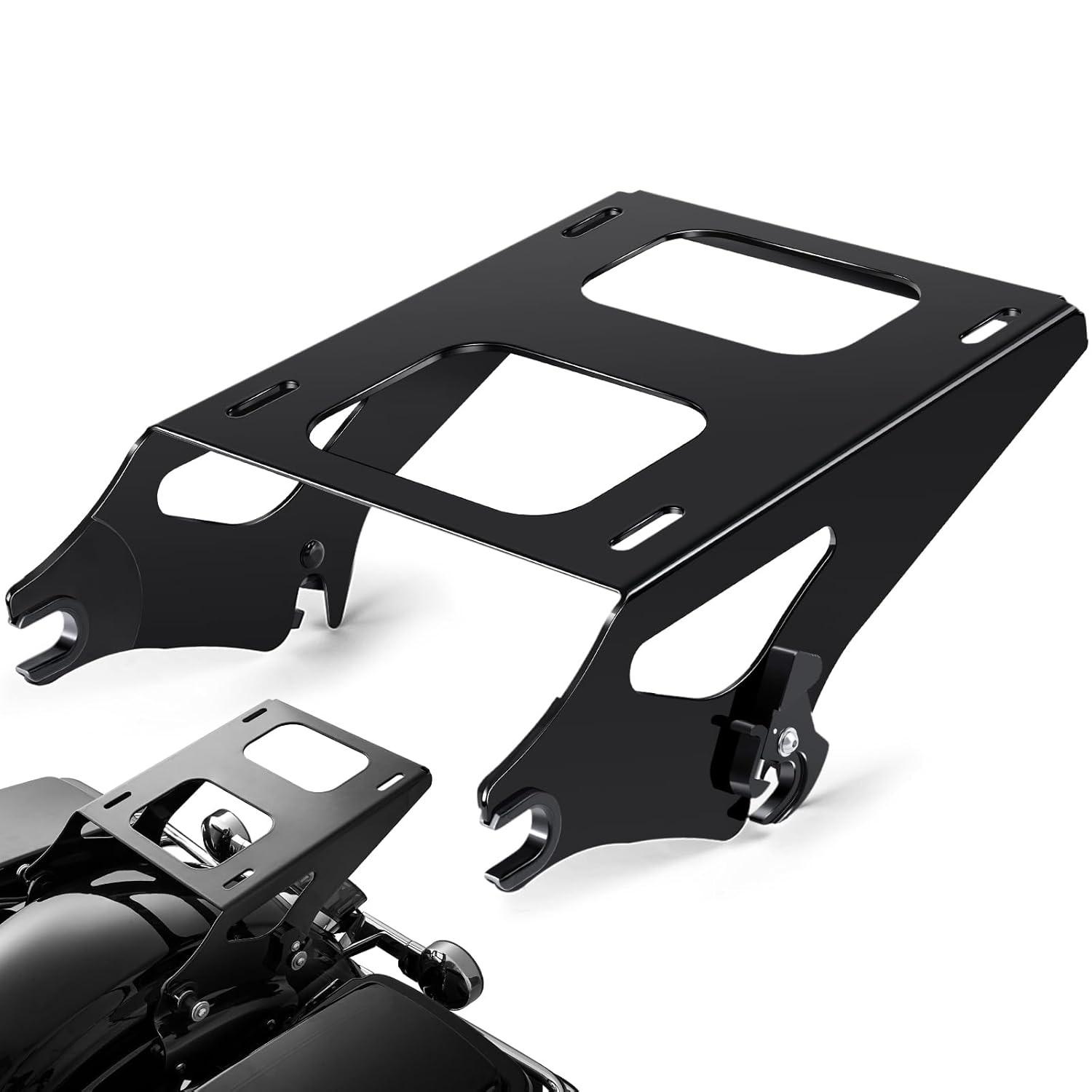 Suporte de Mochila Destacável PBYMT Reforçado para Harley Davidson Touring 2014-2025 - Preto