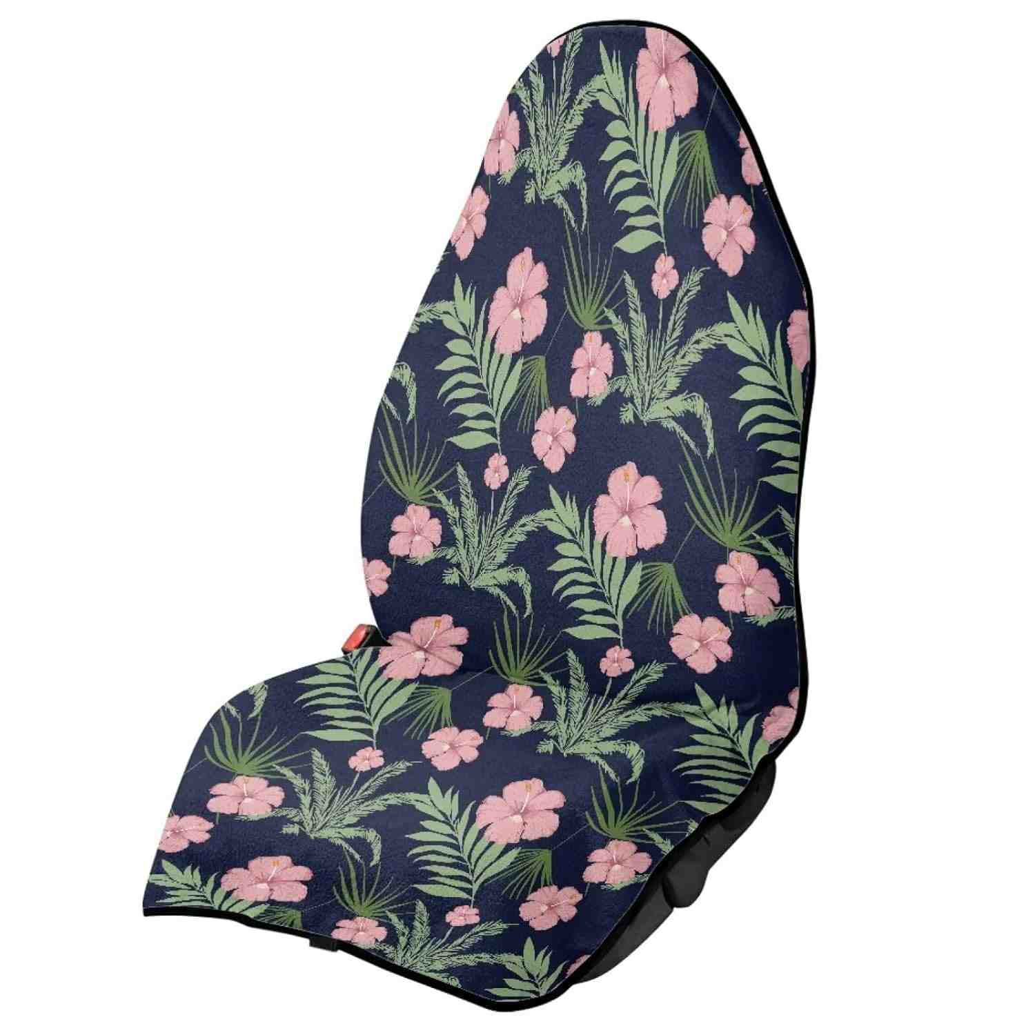 Capa de Assento de Carro Yewattles Floral Rosa: Proteção Impermeável e Estilo Antiderrapante Universal