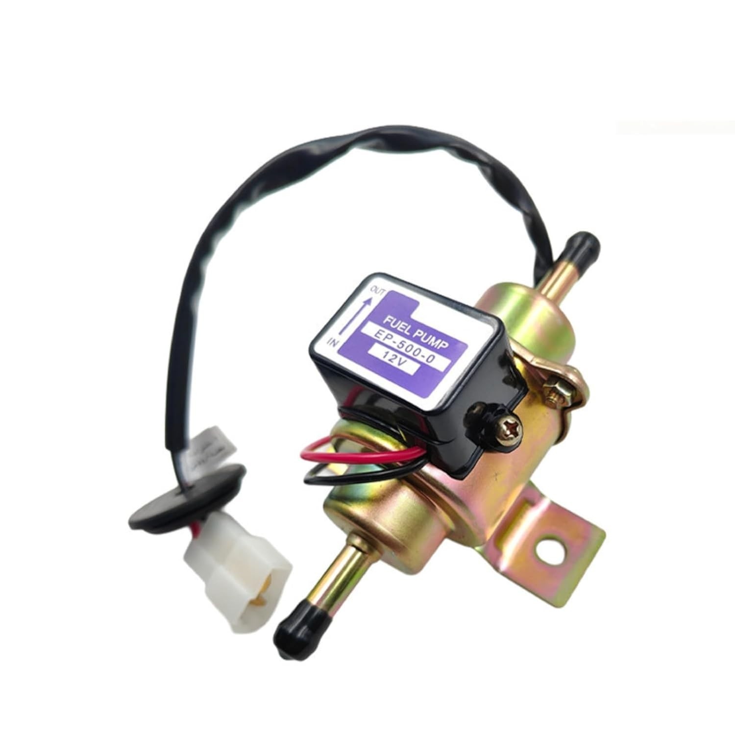 Bomba de Combustível Elétrica 12V Universal Baixa Pressão 3-5 PSI - Gasolina, Diesel e Biodiesel
