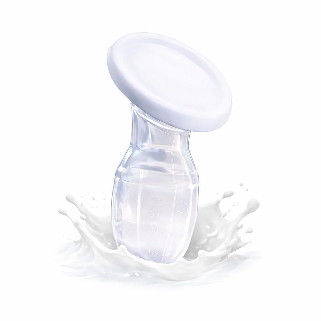 Coletor de Leite Materno em Silicone com Tampa Segura - 3 Níveis de Sucção, BPA-Free