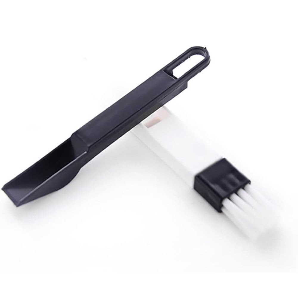 Escova Multiuso com Pá de Limpeza - Kit Completo para Teclados, Janelas e Frestas