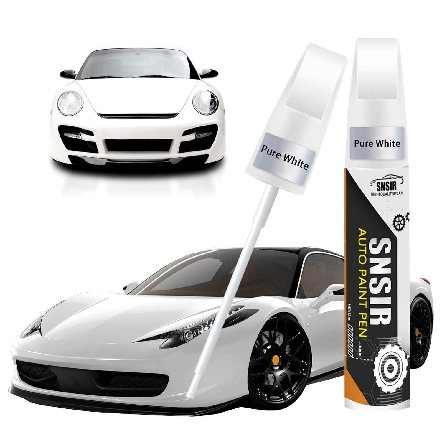 Tinta de Retoque Branca Premium para Carros - Reparo de Arranhões com Cor Exata e Fácil Aplicação