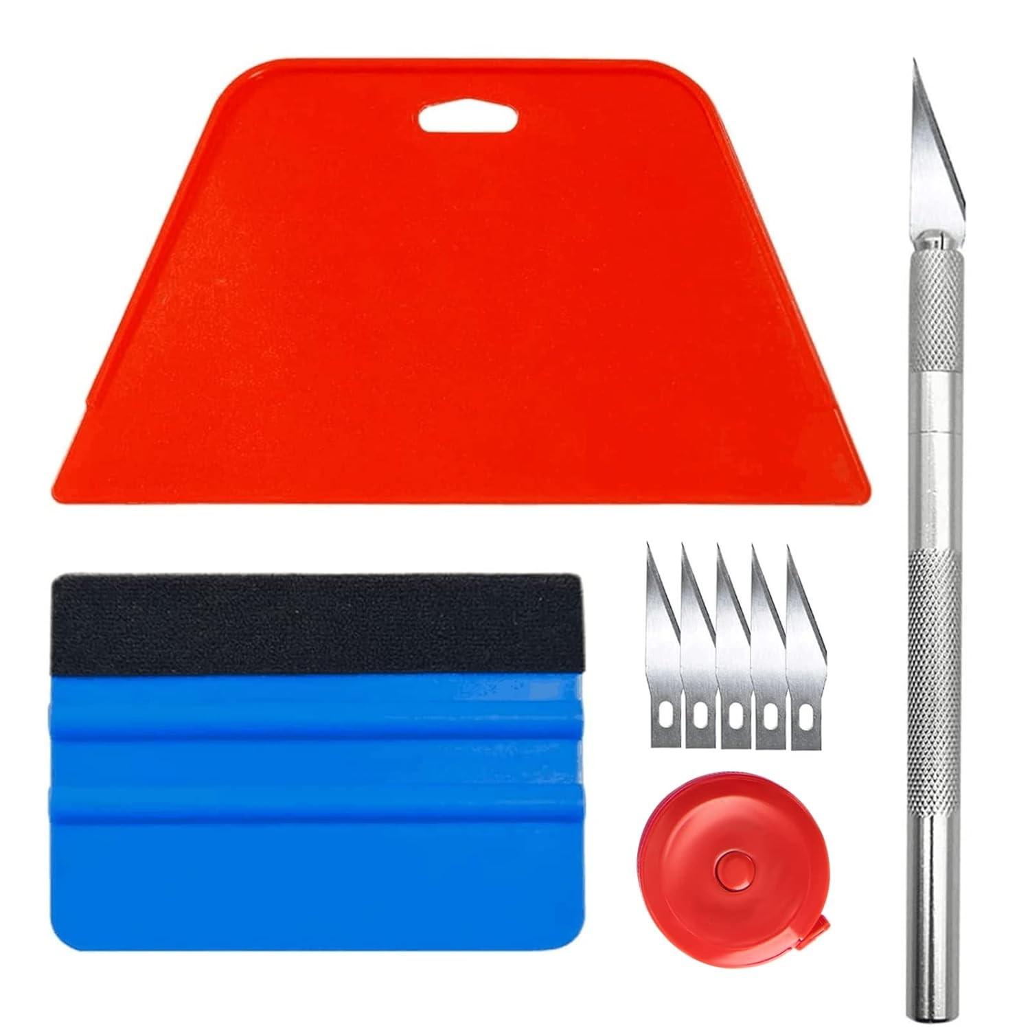 Kit de Ferramentas Art3d para Papel de Parede Peel and Stick e Azulejo de Vinil - 5 Lâminas + Rodo Suavizador