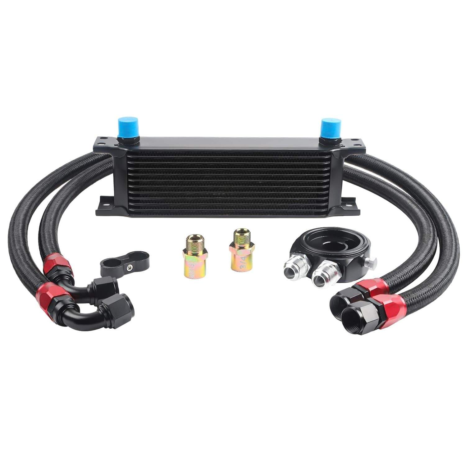 Kit Universal Refrigerador de Óleo 10 Fileiras AN10 - Alumínio de Corrida para Motor e Transmissão