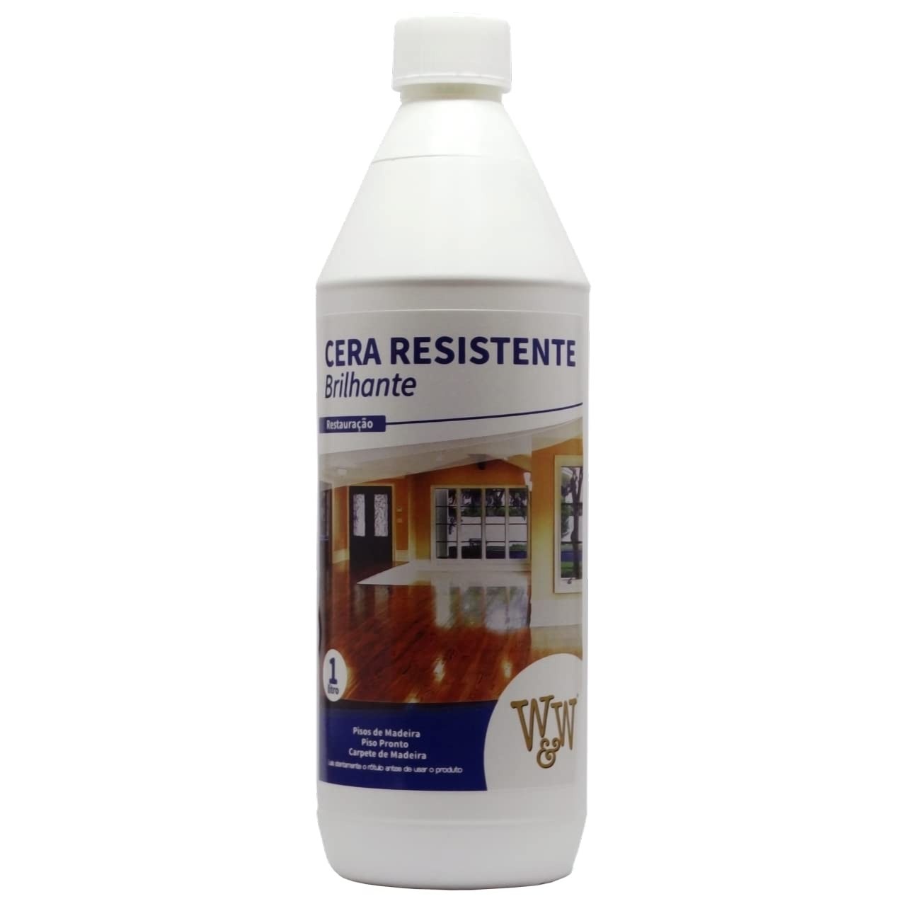 Cera Resistente Brilhante 1L - Alta Proteção para Pisos de Madeira
