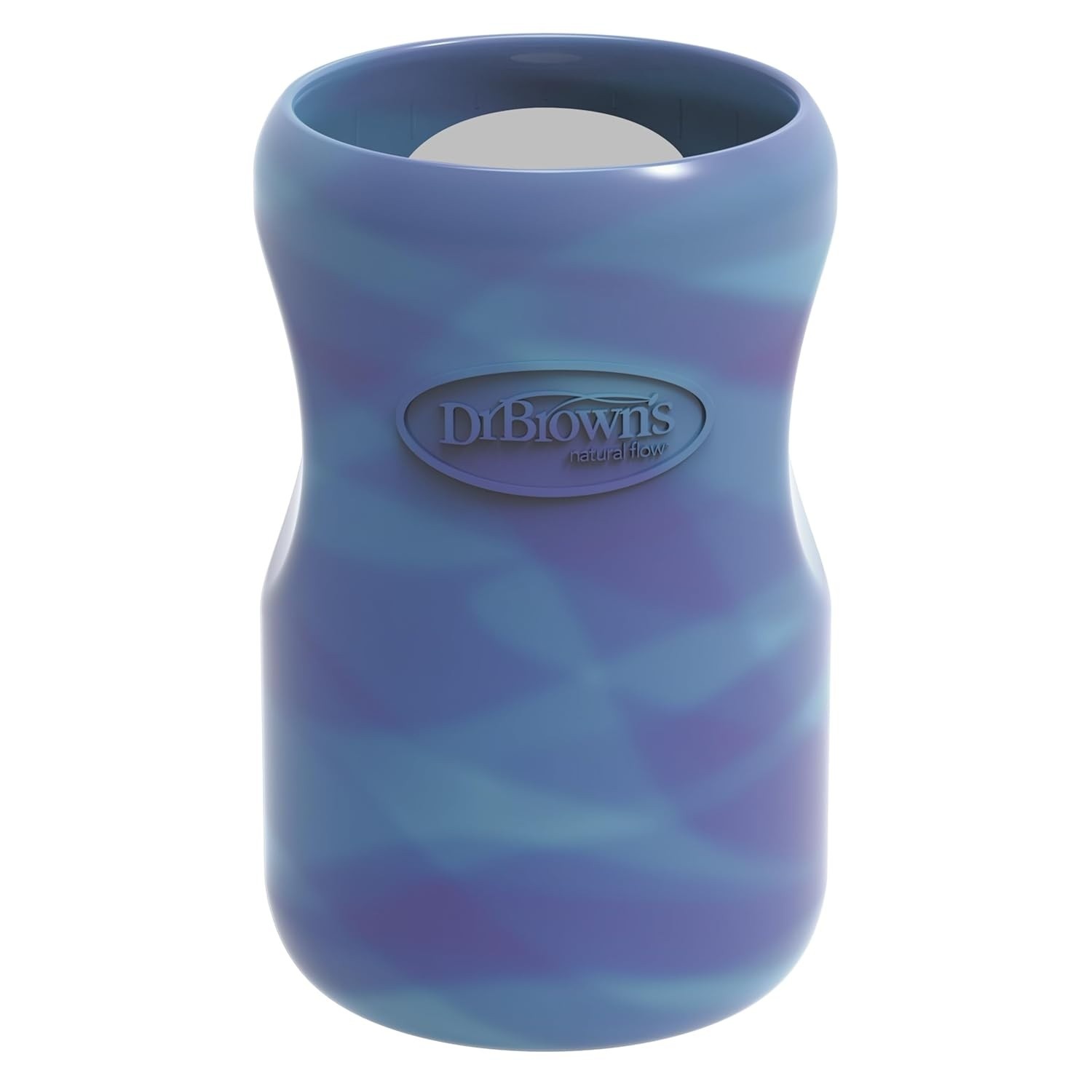 Dr. Brown's Manga de Silicone para Mamadeira de Pescoço Largo - Brilha no Escuro, Segura e Protetora