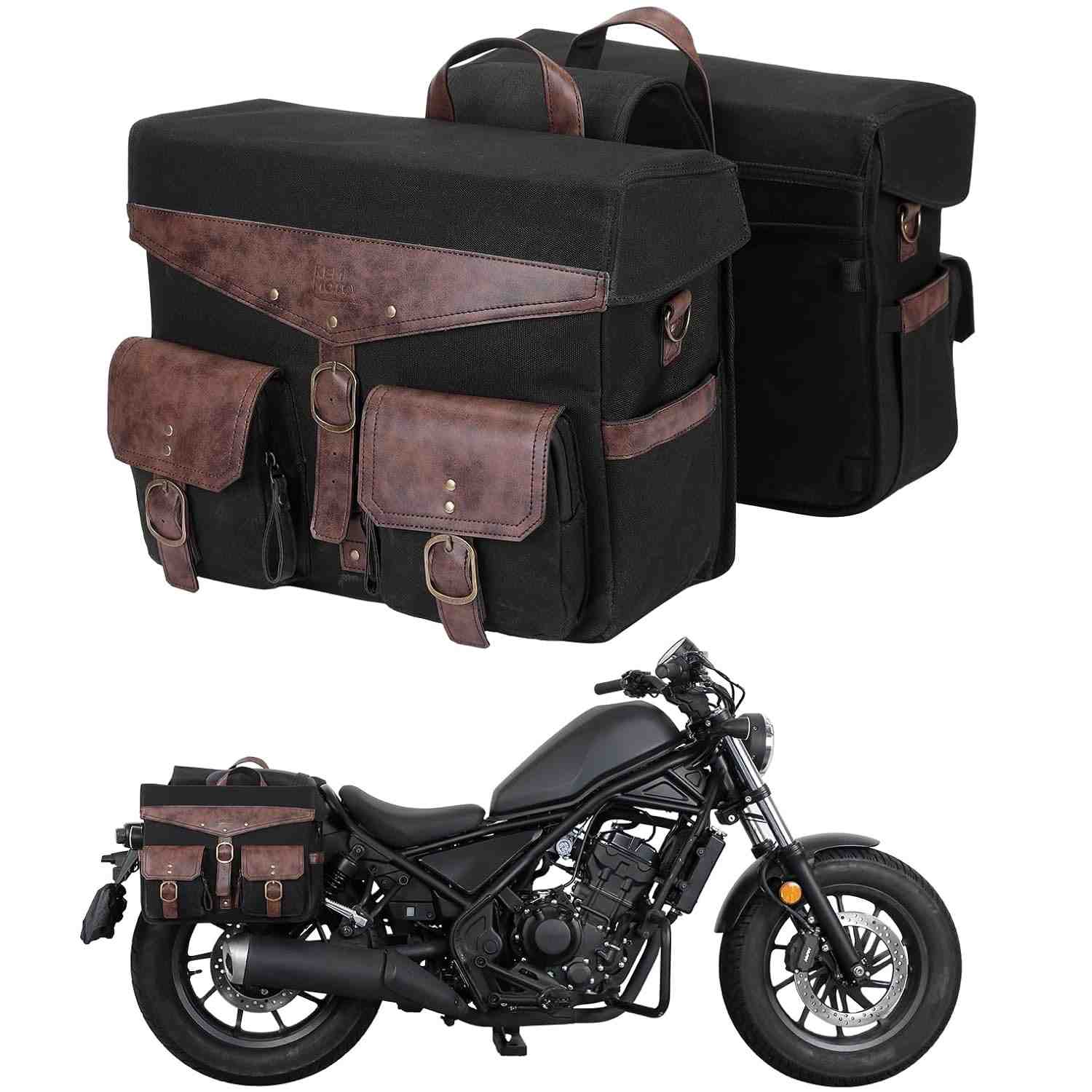 Bolsa de Selim KEMIMOTO 36L Vintage: Estilo e Praticidade para sua Moto