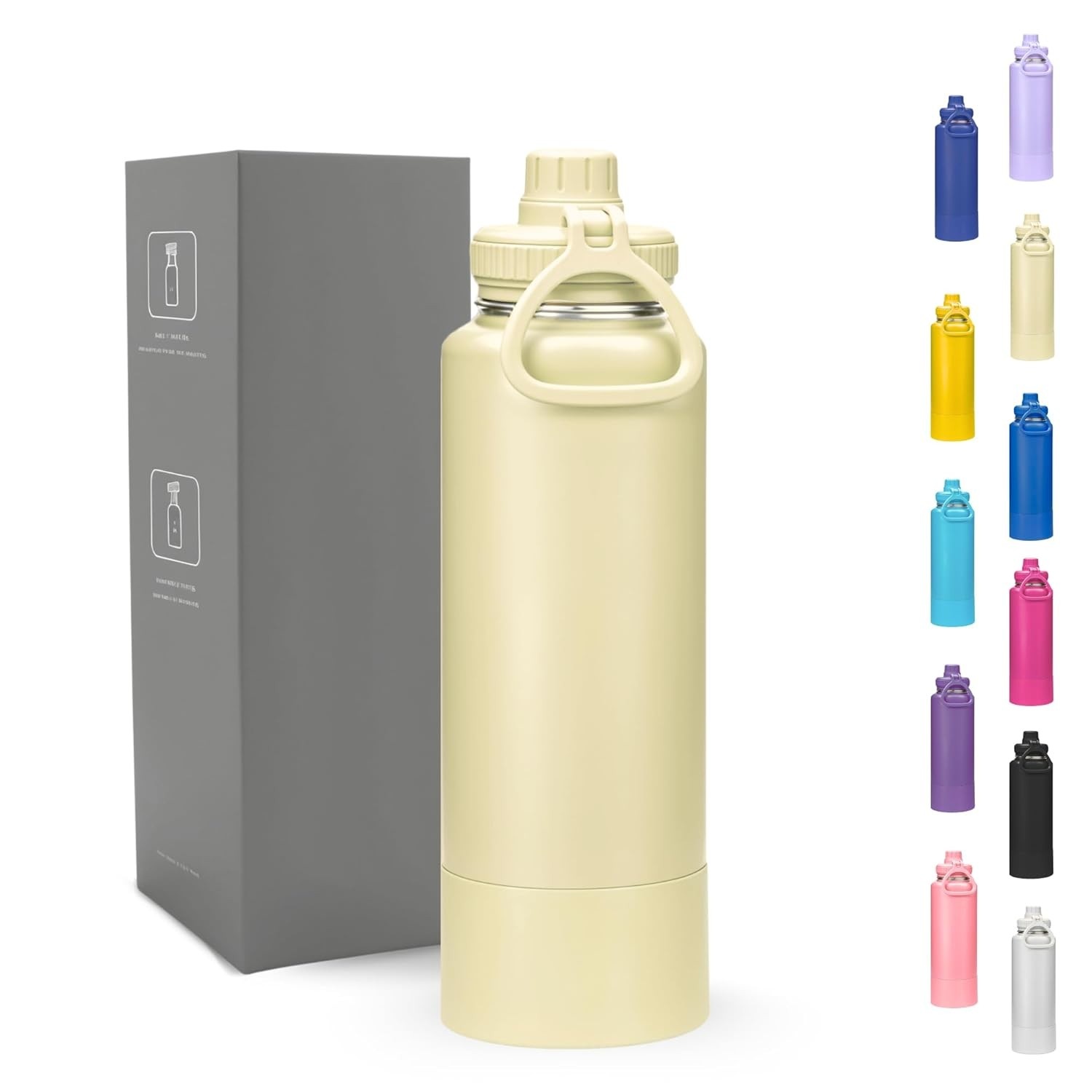 Garrafa Térmica 800ml Premium - Aço Inox 304, Isolamento Duplo, 12h Quente e 24h Frio