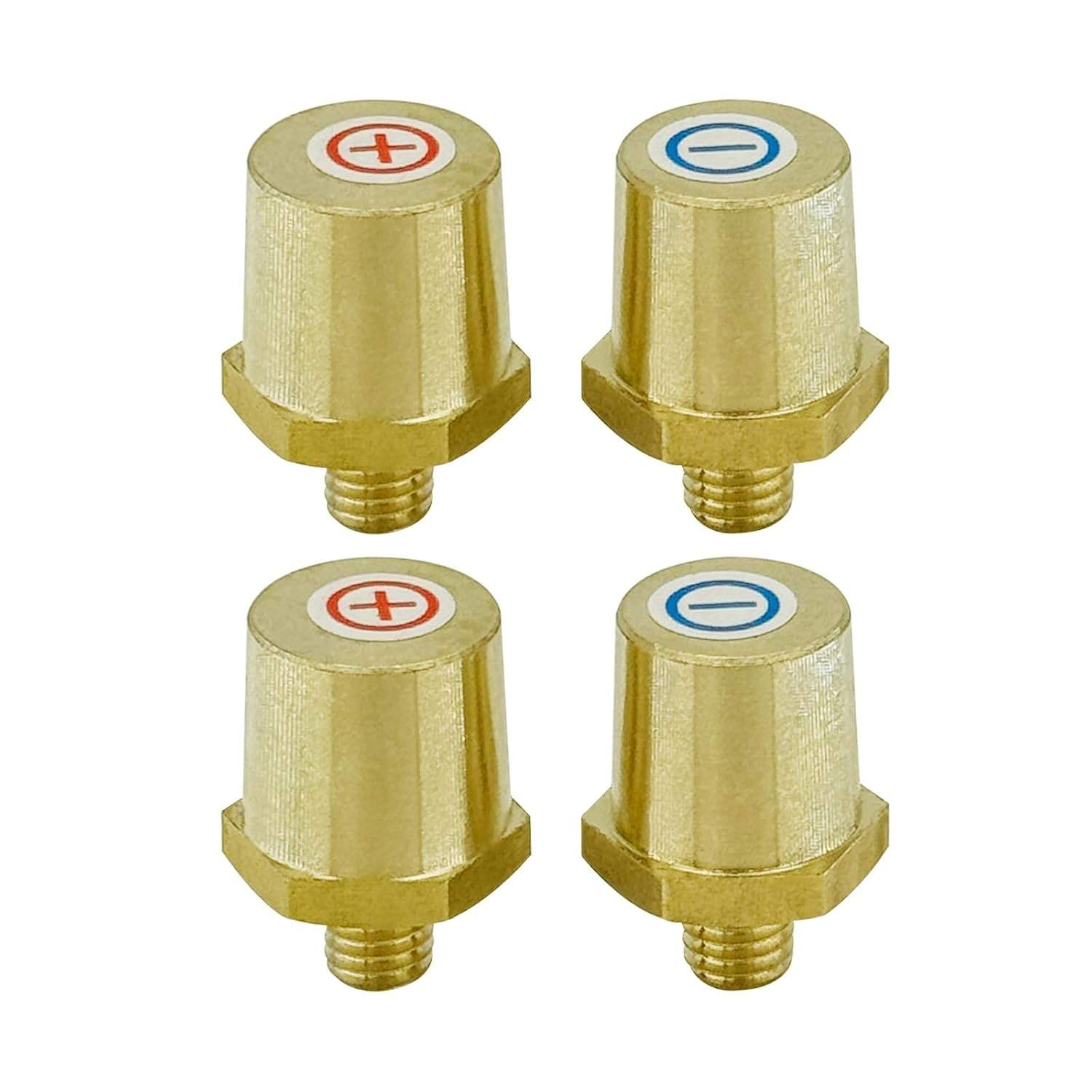 Adaptador Terminal Bateria Latão M8 Ampper: Conexão Segura e Extensão para Carregamento (+/-)