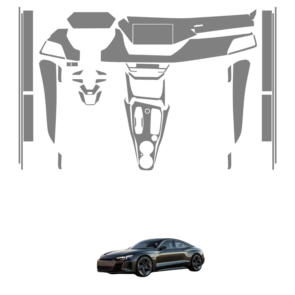 Película PPF Premium para Audi RS E-tron GT: Proteção Impecável Interior e Exterior