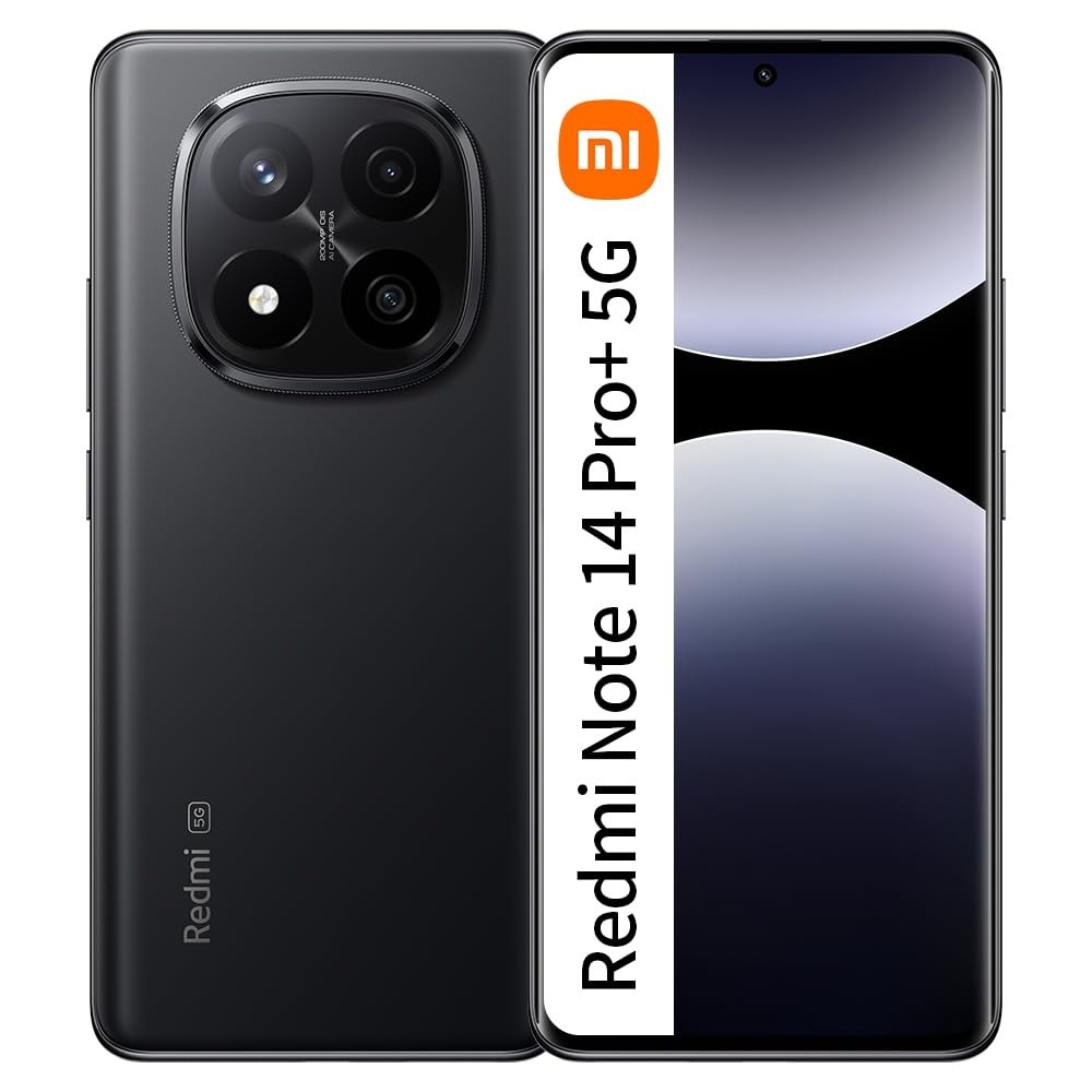 Xiaomi Redmi Note 14 Pro+ Plus 5G Preto: Potência e Inovação com 12GB RAM e 512GB ROM