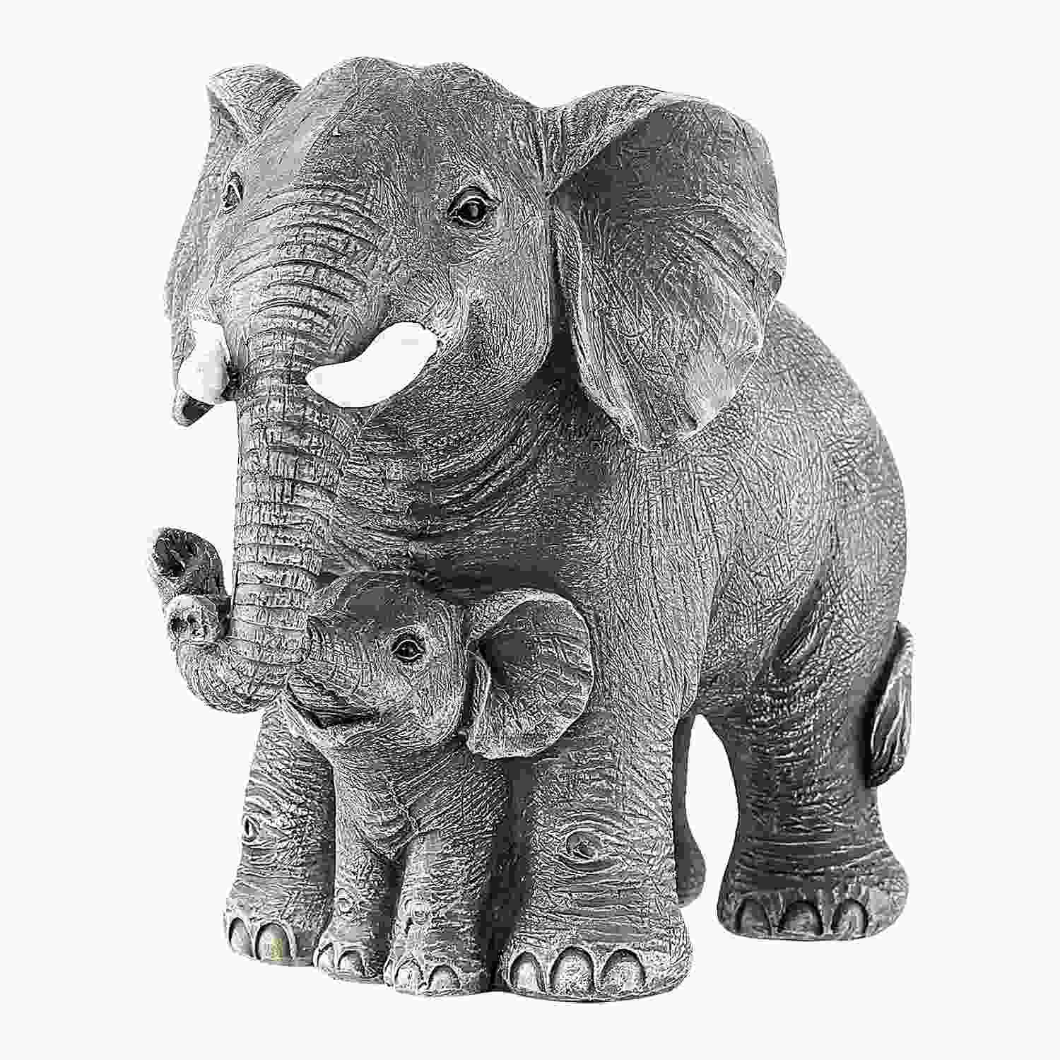 Estátua de Elefante em Resina - Decoração Elegante e Simbólica para Casa e Escritório