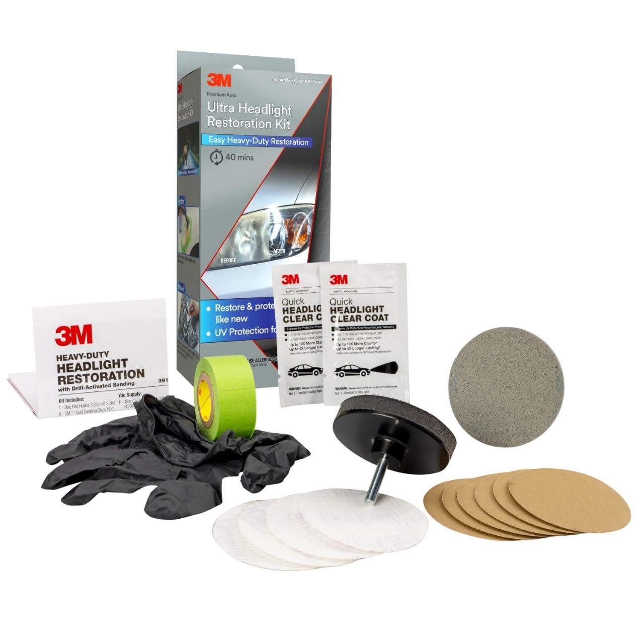 3M Kit Restauração Farol Ultra: Lentes Novas e Brilhantes!