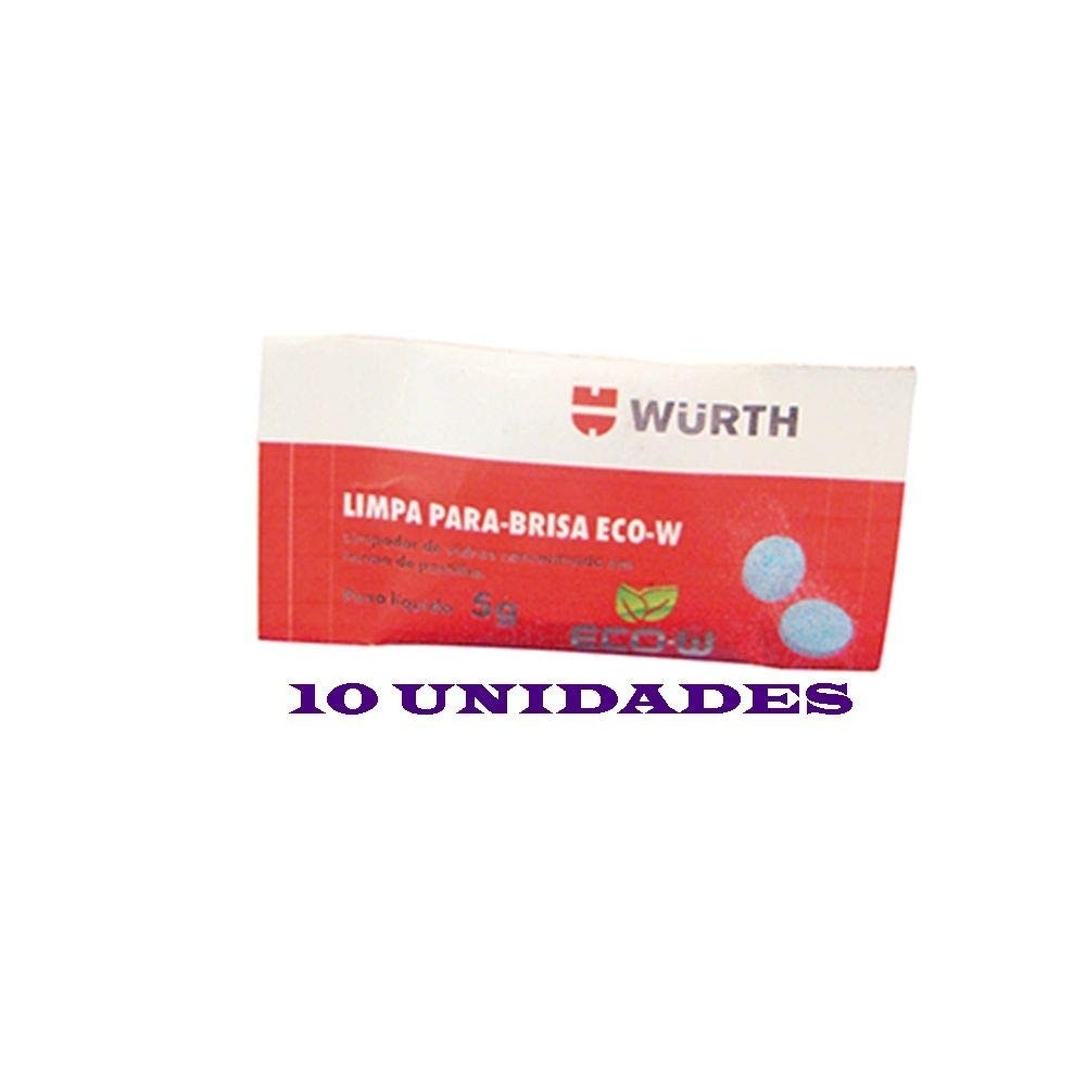 Limpa Para-brisa Wurth Eco-W em Pastilhas: Visão Clara e Segura em Cada Viagem