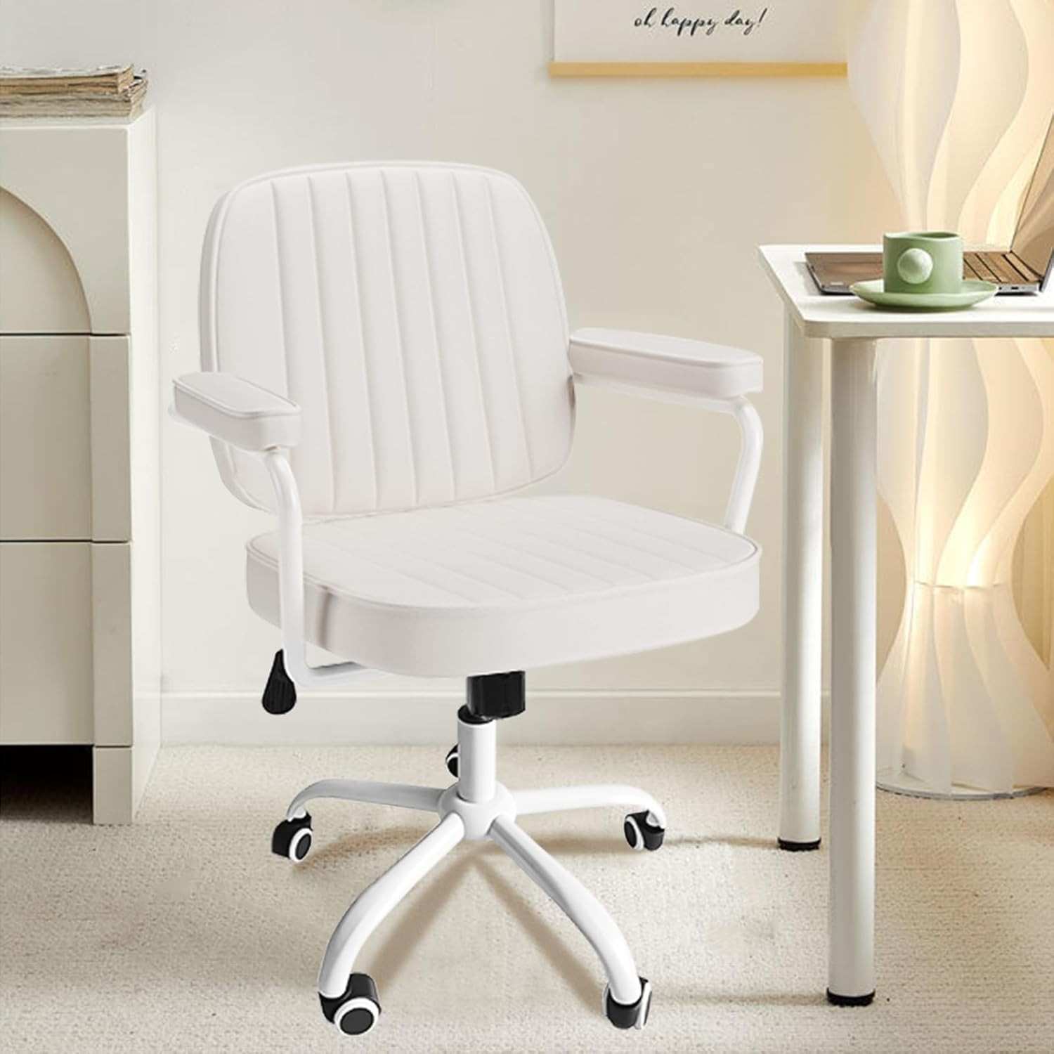 Cadeira de Trabalho Ajustável com Encosto Ergonômico e Base Giratória – Conforto Premium para Home Office