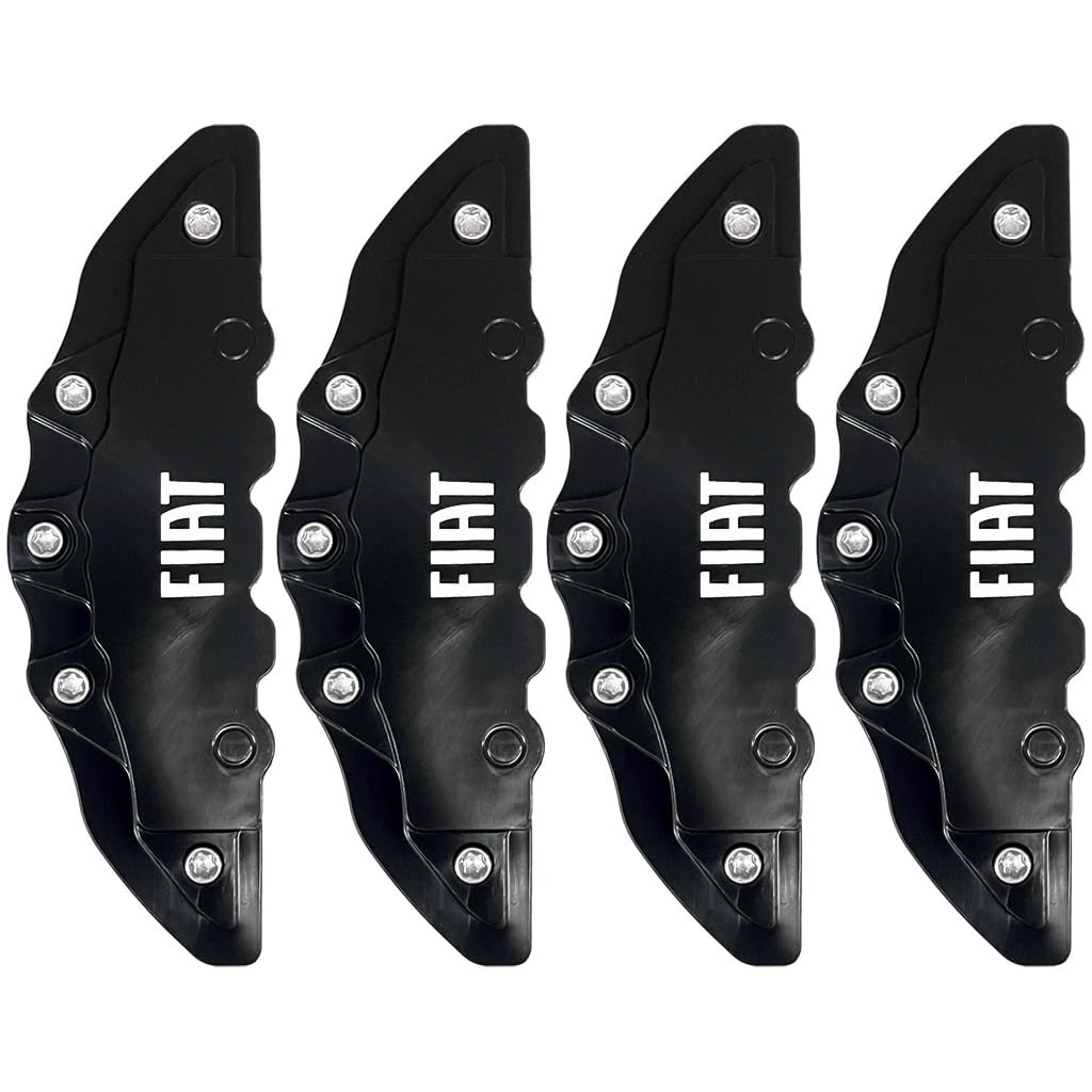 Kit 4 Capas Pinça de Freio Fiat - Design Esportivo PRETO