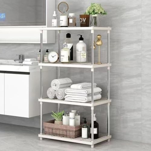Estante Multiuso 4 Andares com Design Moderno | Prateleira Modular para Cozinha, Sala e Escritório
