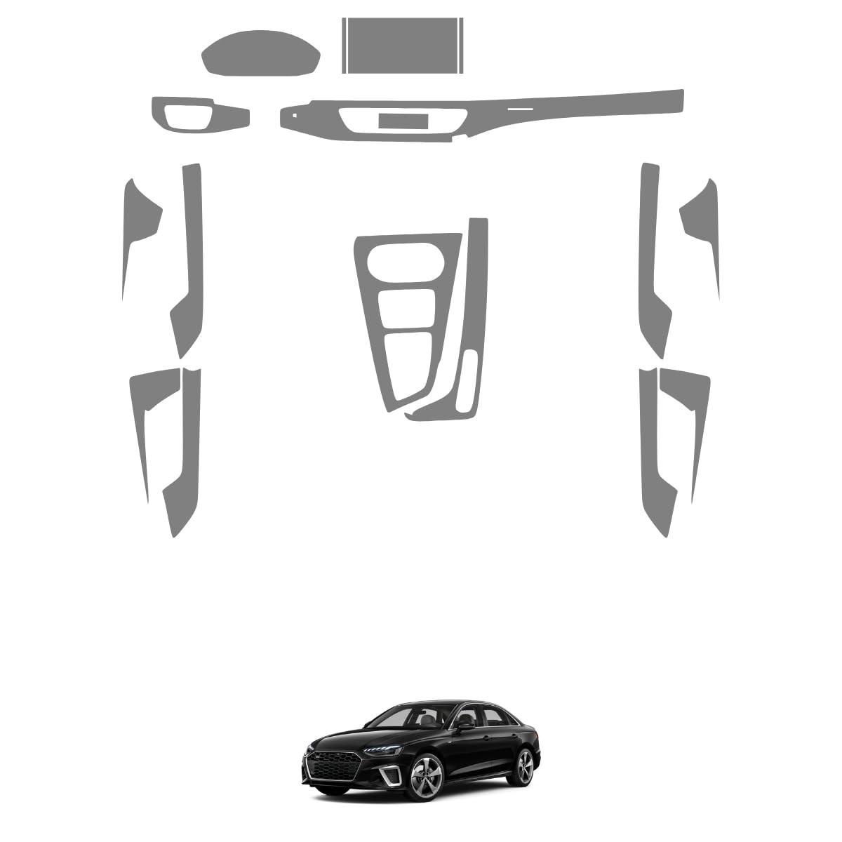 Película PPF Interior Completo Audi A4 Sedan Prestige: Proteção Premium e Estilo