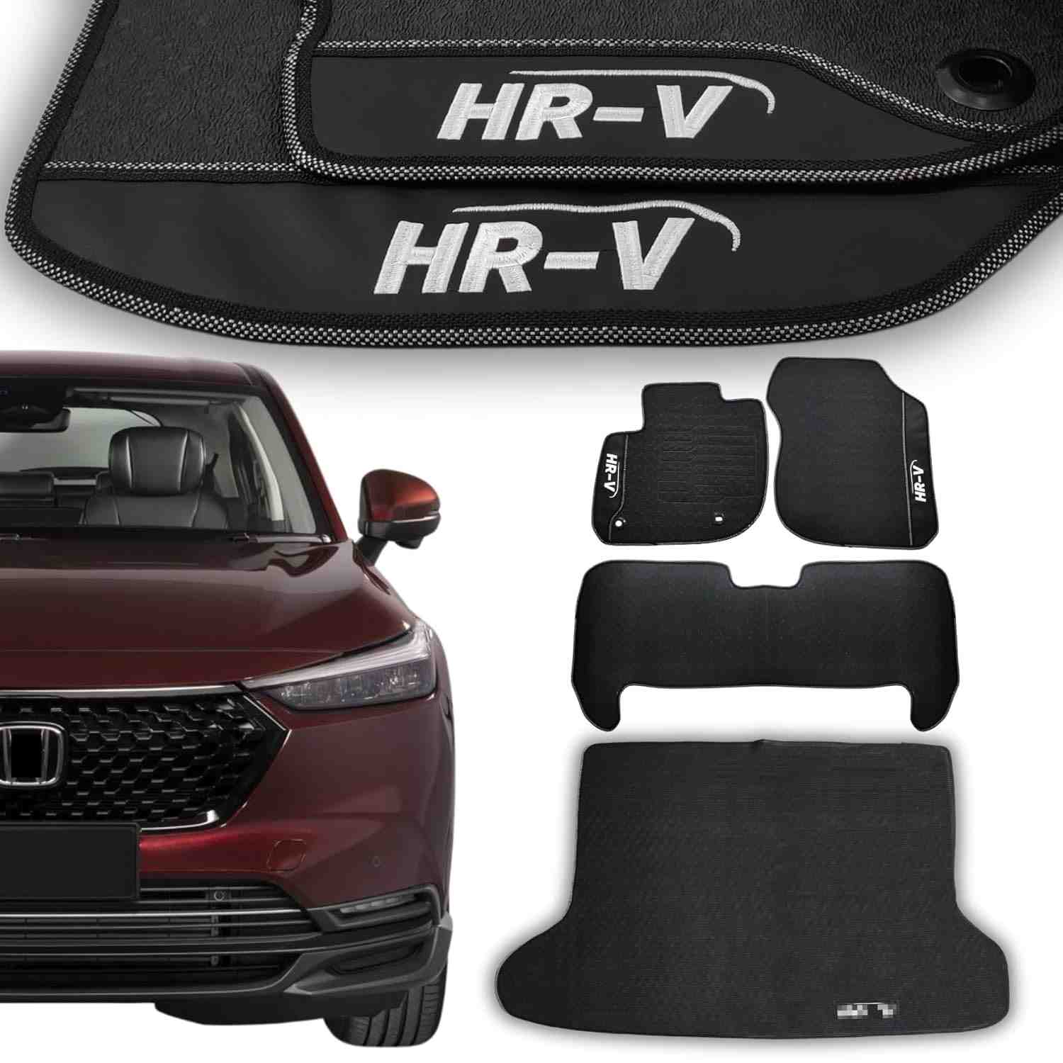 Kit Tapetes Internos e Porta Malas HR-V Turbo Touring Advance 2023-2025: Proteção Premium e Estilo