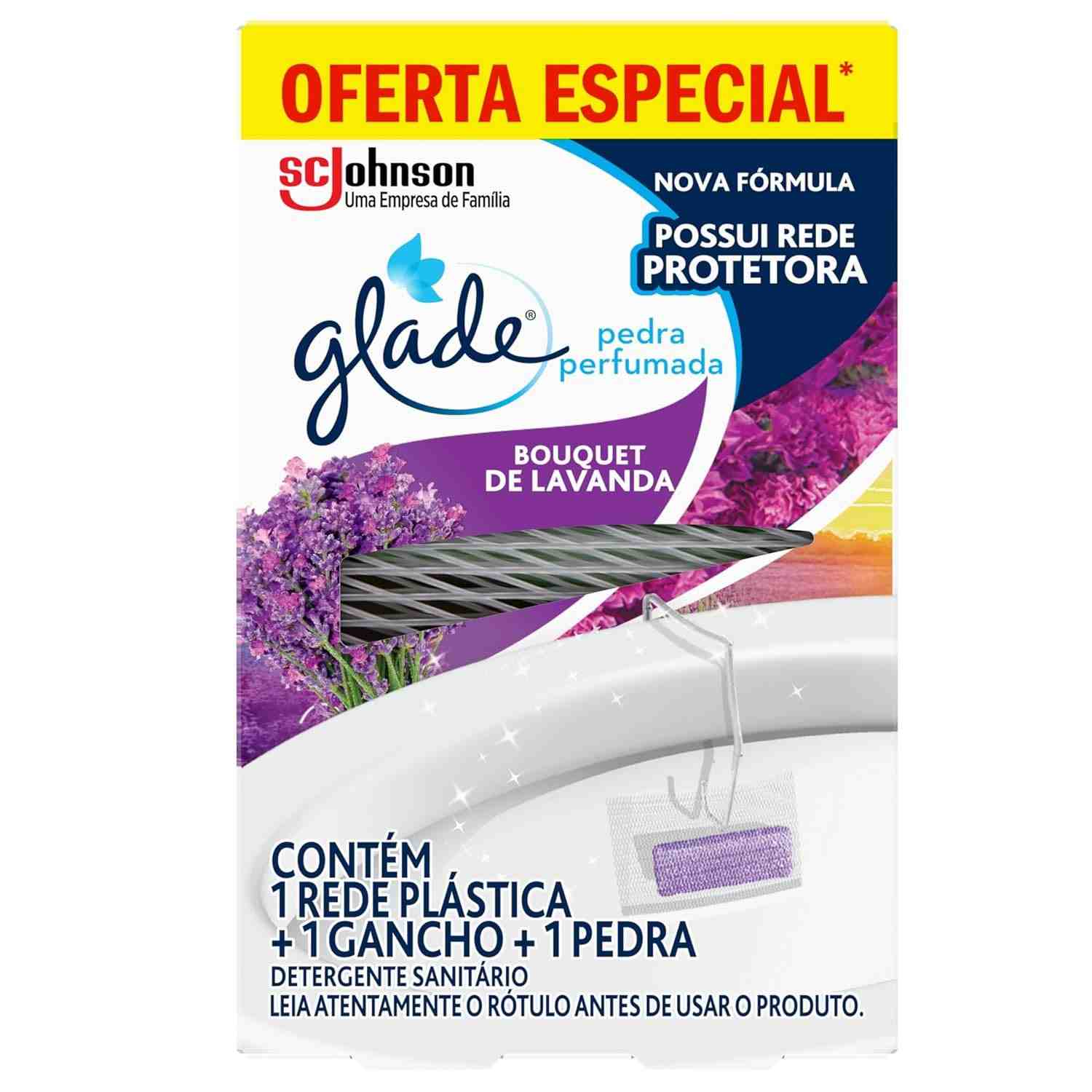 Glade Desodorizador Sanitário Lavanda 25g - Fragrância Refrescante e Higiene Duradoura