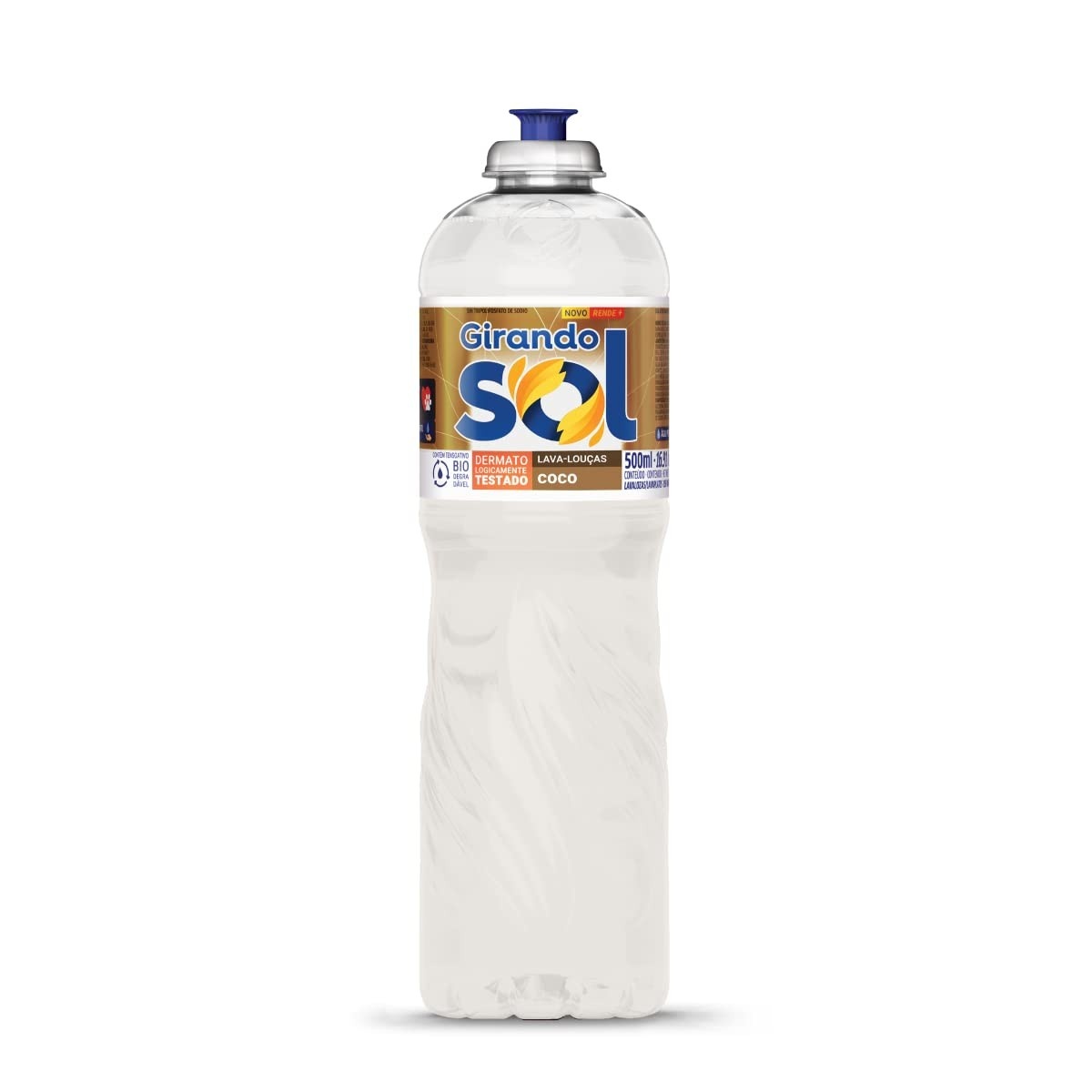 Girando Sol Detergente Lava-Louças Coco 500ml - Limpeza Eficiente e Perfumada