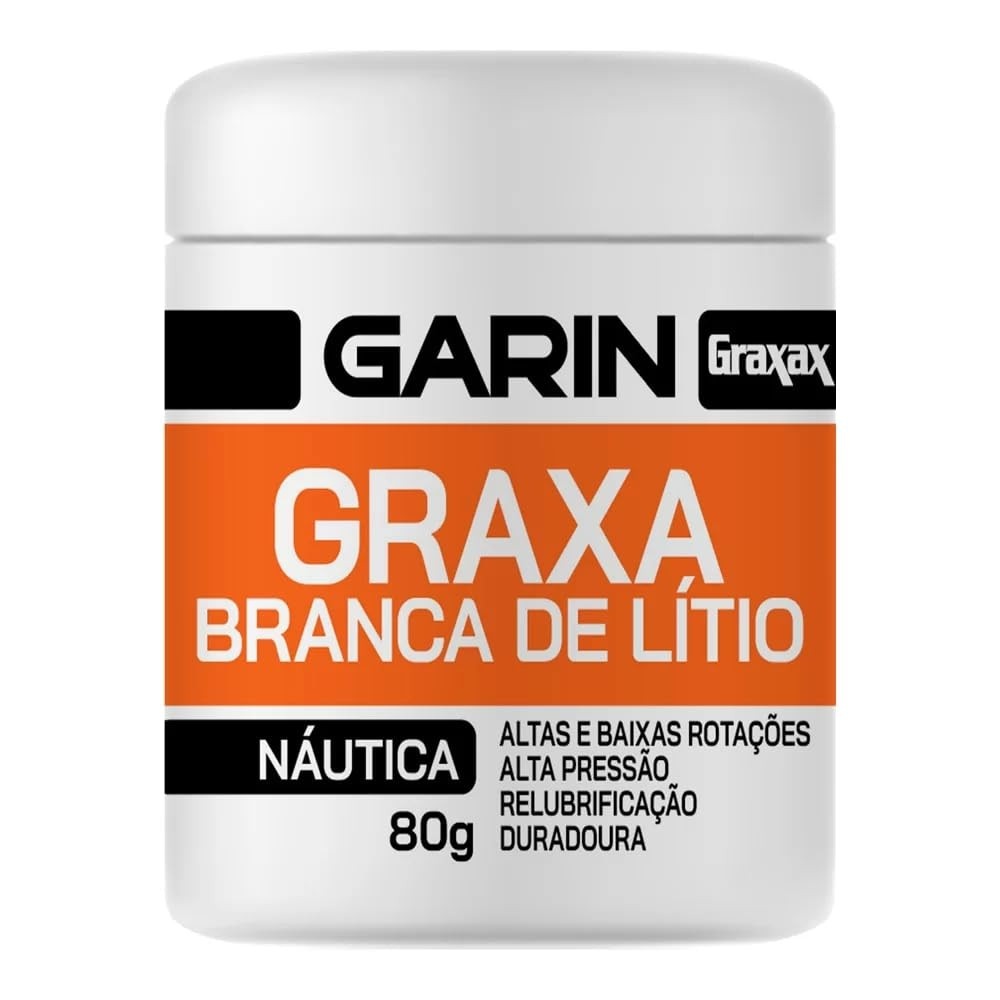 Graxa Branca Pura de Lítio - Náutica - Pote c/ 80g