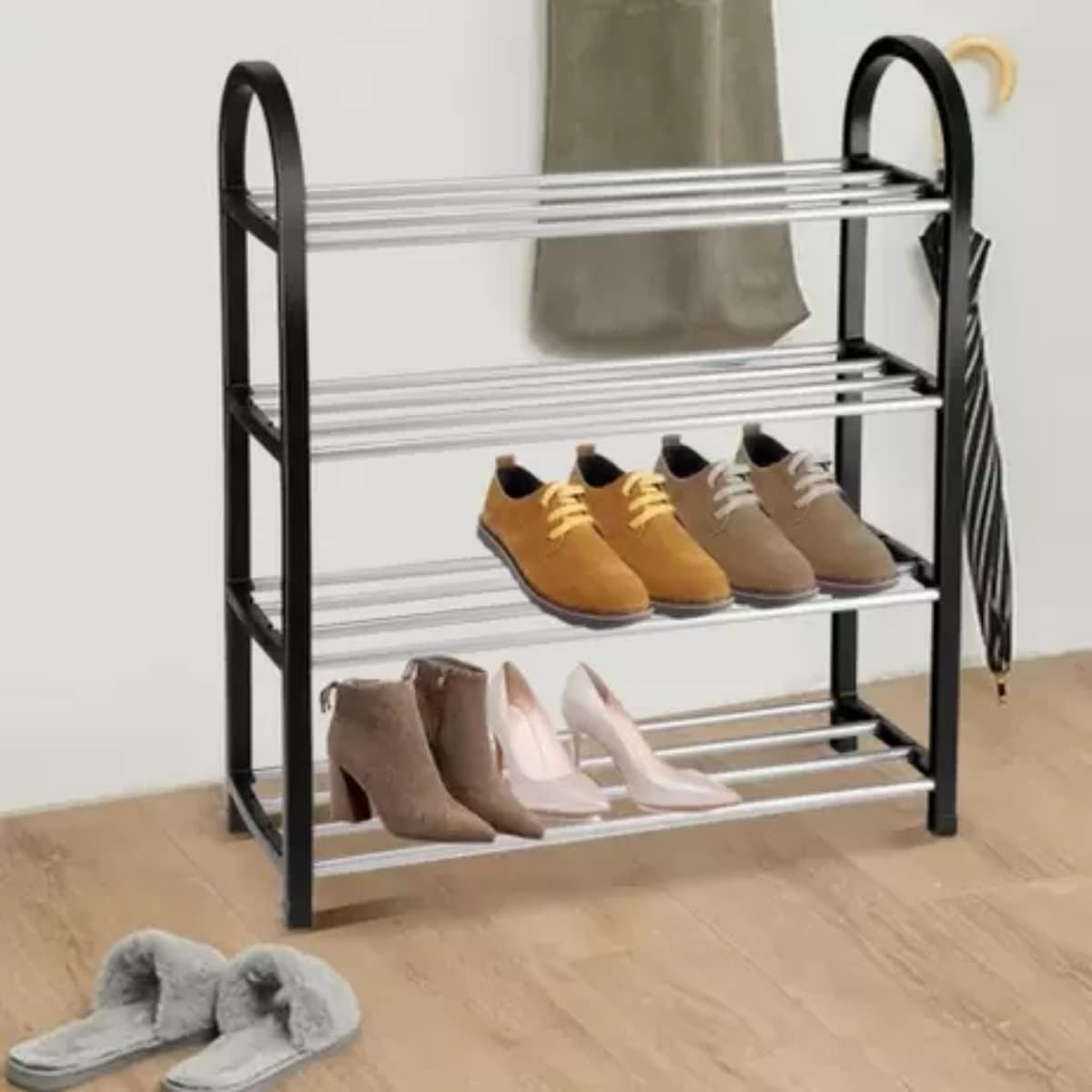 Sapateira Organizadora 8 Pares 4 Andares - Solução Prática para Quarto e Hall