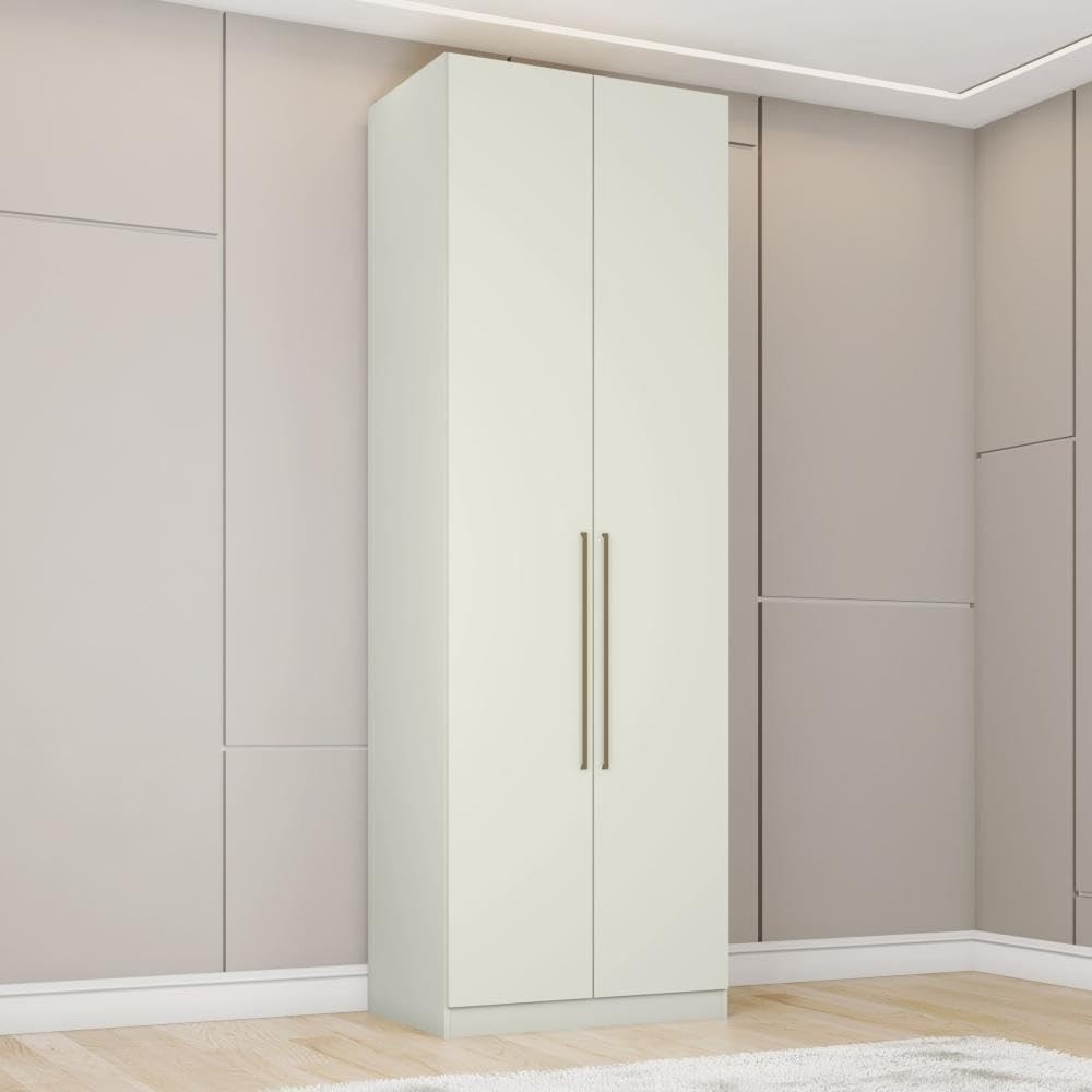 Guarda-Roupa 2 Portas 3 Gavetas Seletto Henn Areia - Organize seu Espaço com Estilo